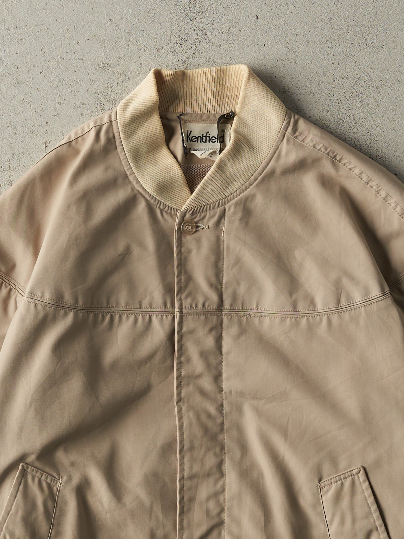 Vintage 80s Beige Kentfield Harrington Jacket (M/L)