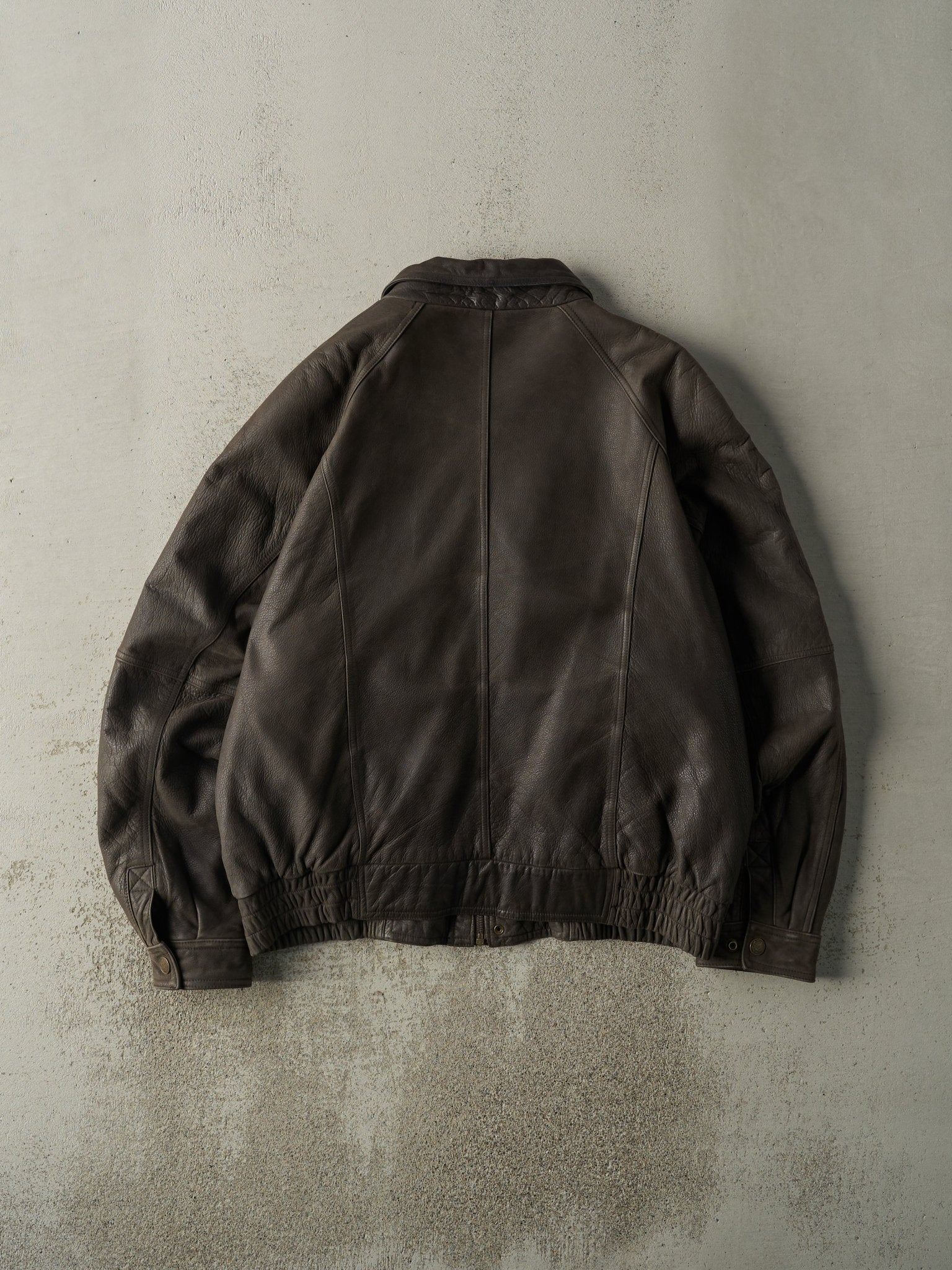 Vintage 90s Brown Timberbay Soft Leather Jacket (L)