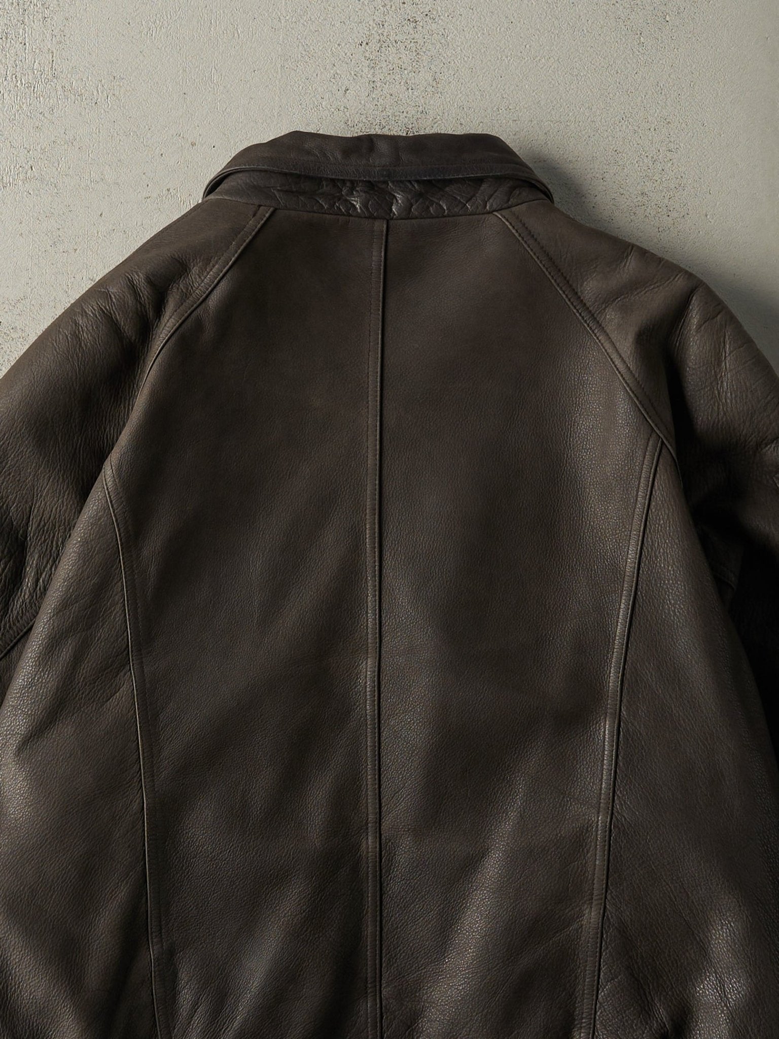 Vintage 90s Brown Timberbay Soft Leather Jacket (L)