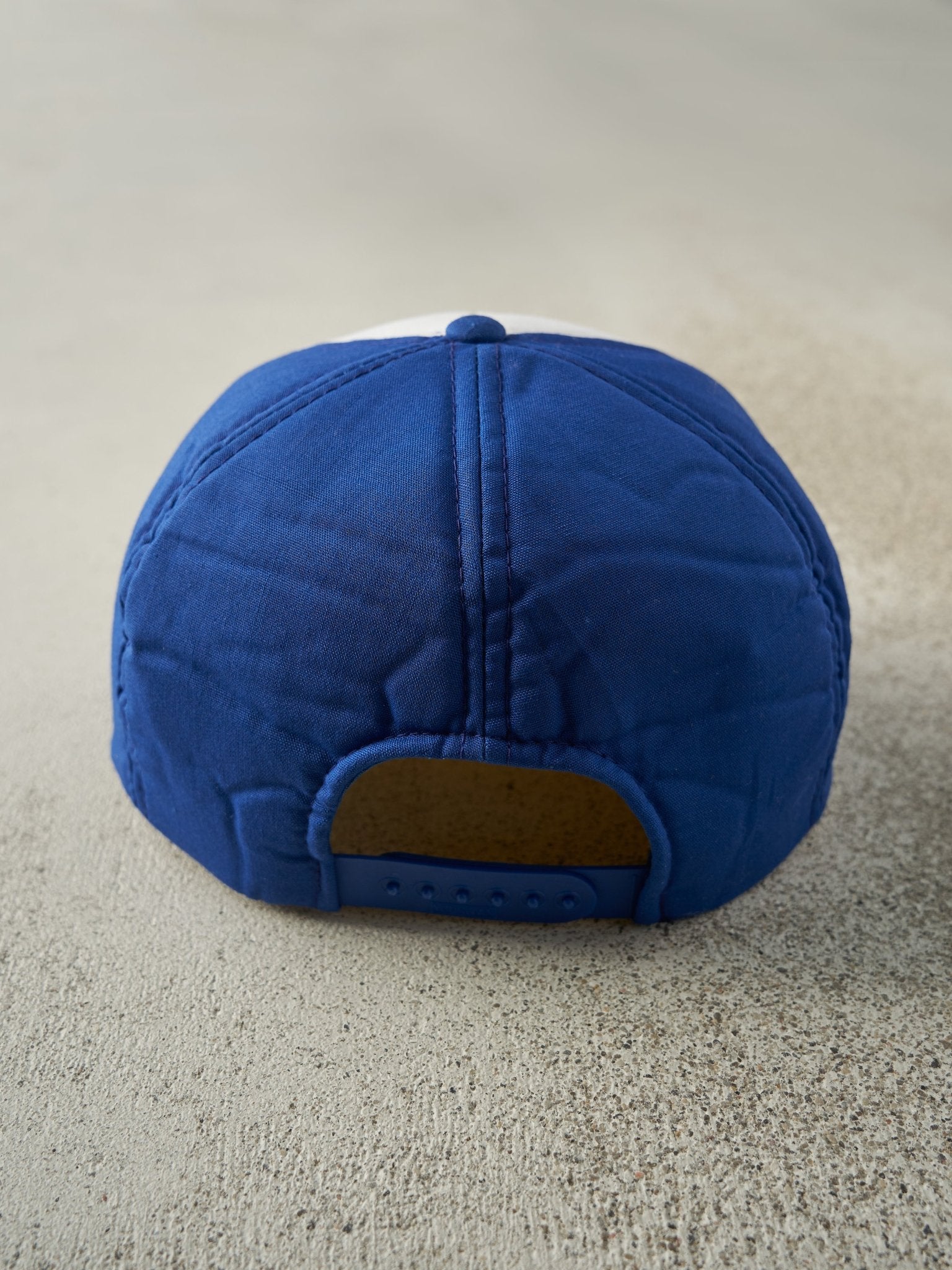 Vintage 80s Blue & White Northern Metalic Foam Snapback