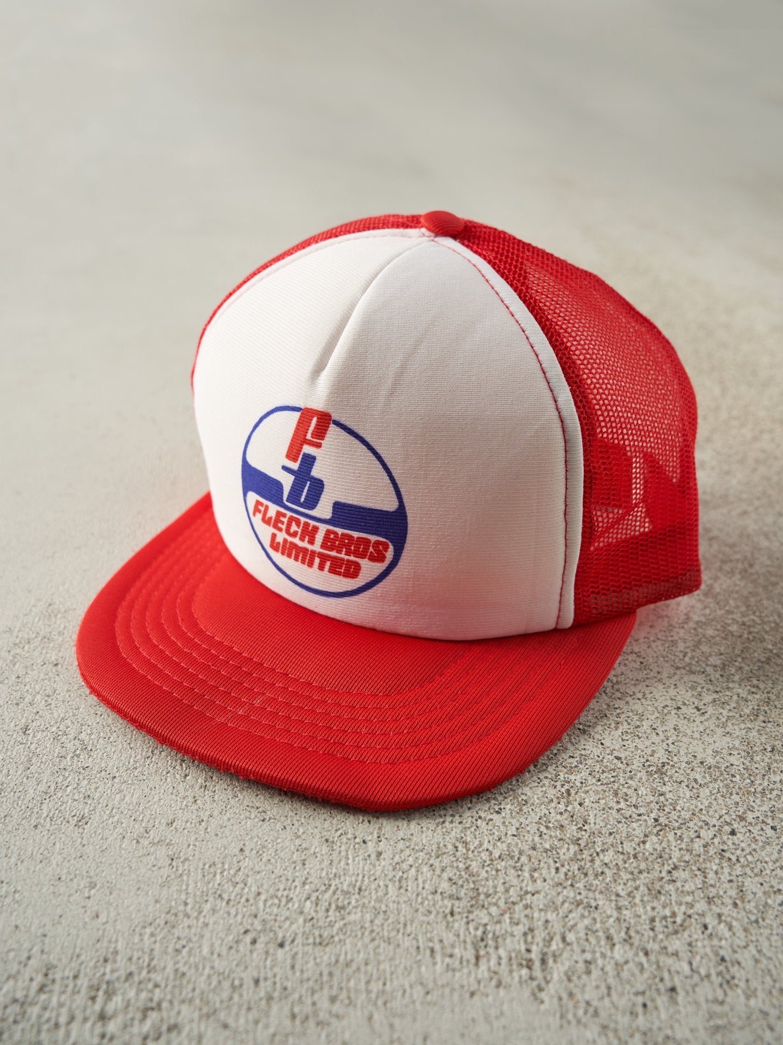 Vintage 80s Red Fleck Brds Limited Foam Trucker Hat