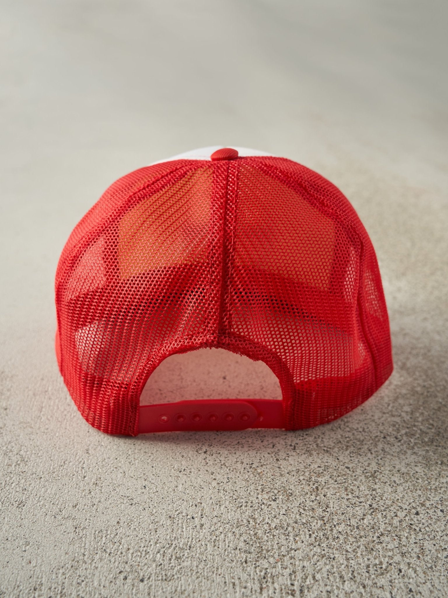 Vintage 80s Red Fleck Brds Limited Foam Trucker Hat