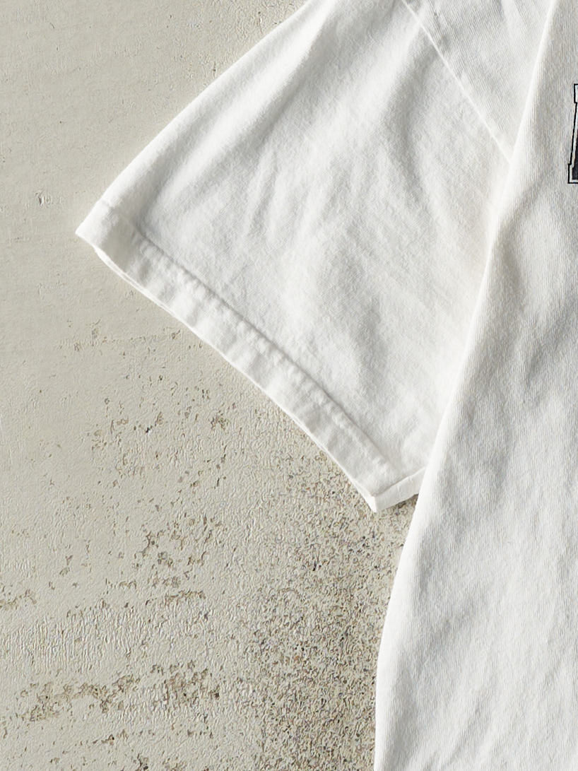 Vintage Y2K White American University Tee (M)