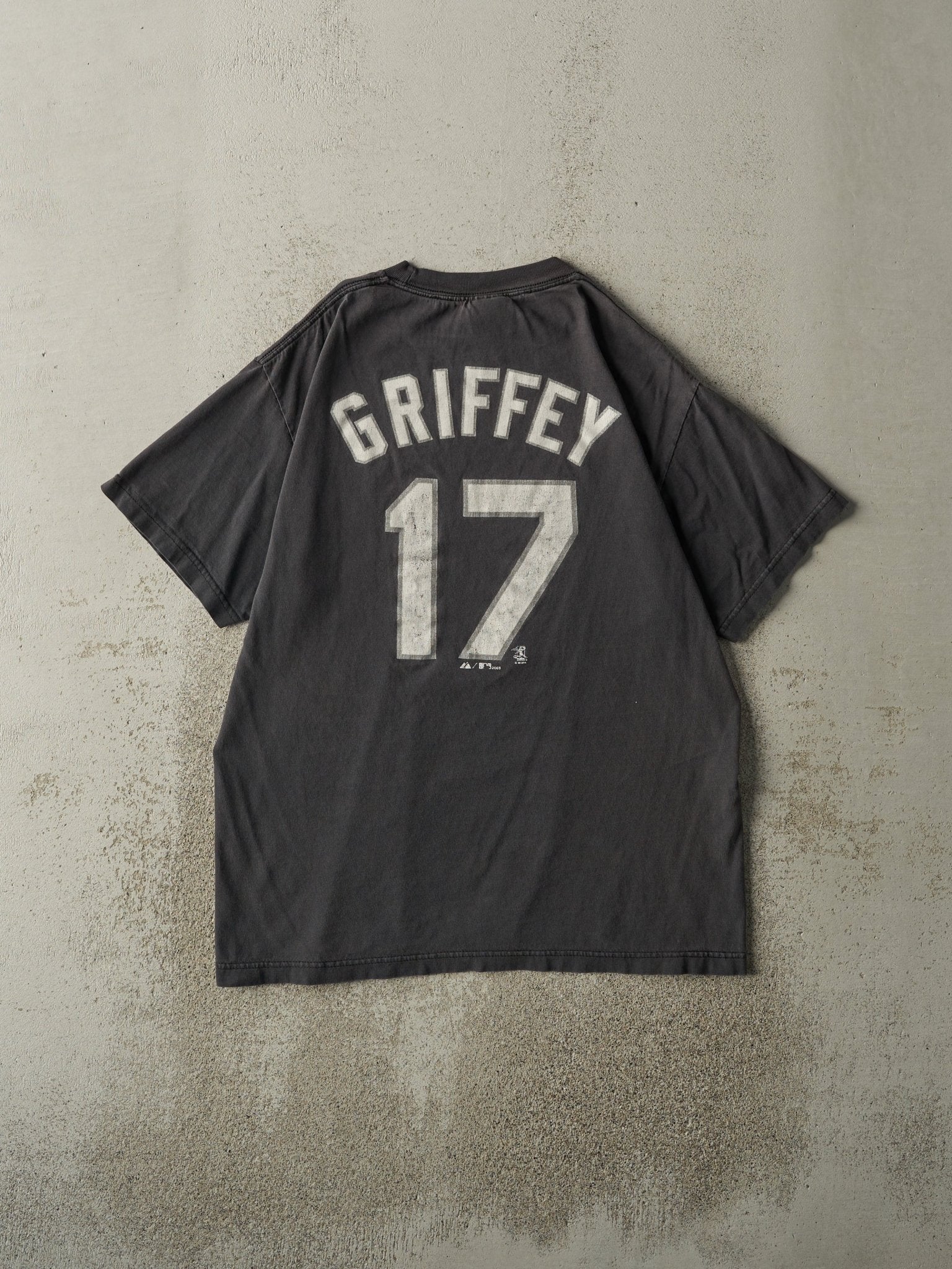 Vintage 08' Faded Black Chicago White Sox #17 Ken Griffey Jr. Player Tee (M)