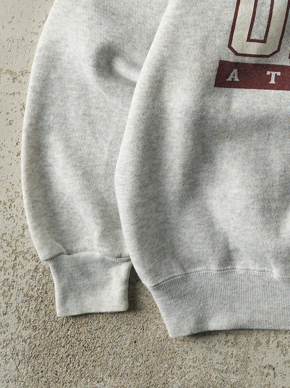 Vintage 90s Heather Grey UMass Minutemen Crewneck (L)