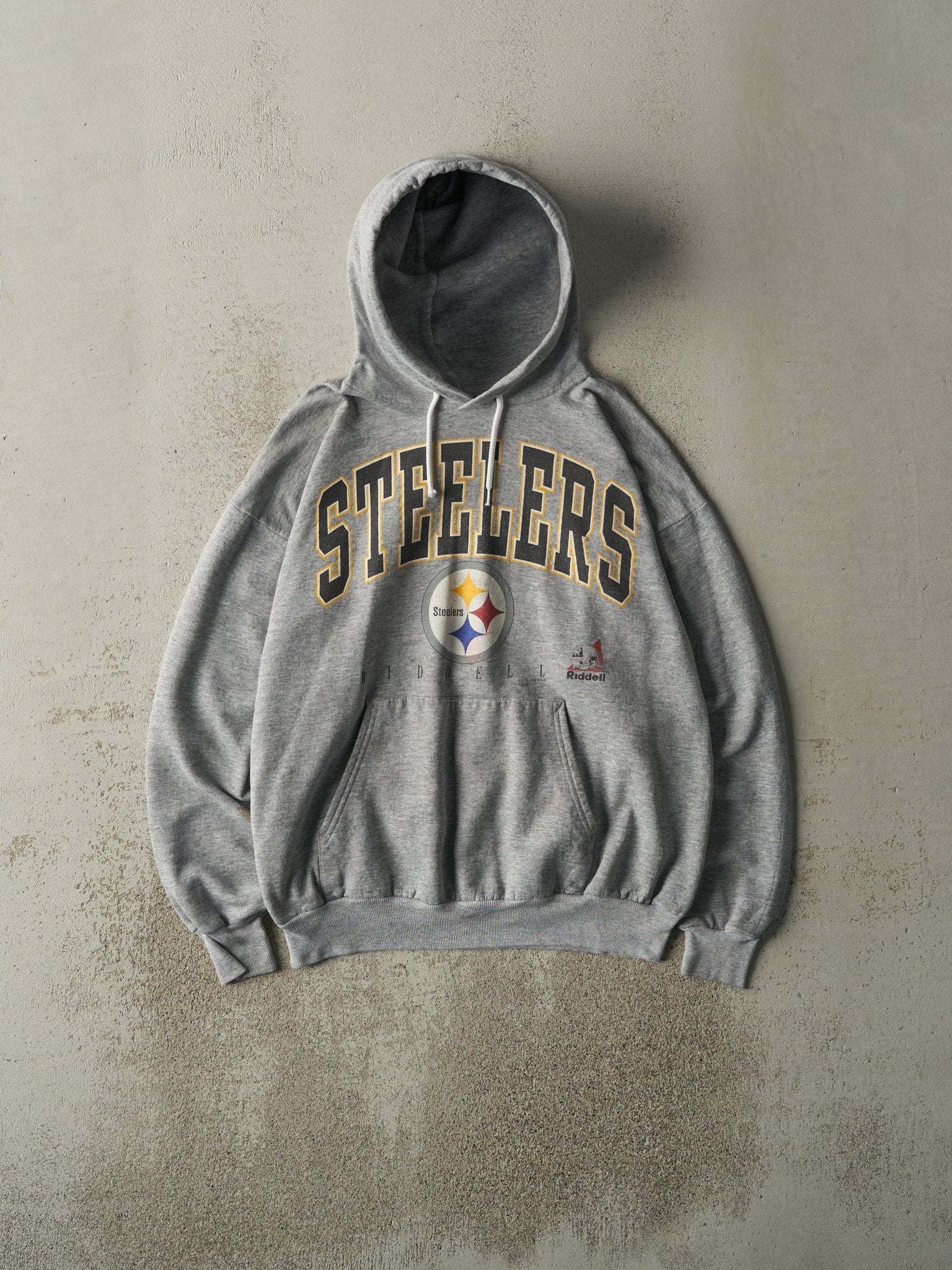 Vintage 98' Grey Pittsburgh Steelers Lightweight Hoodie (M)