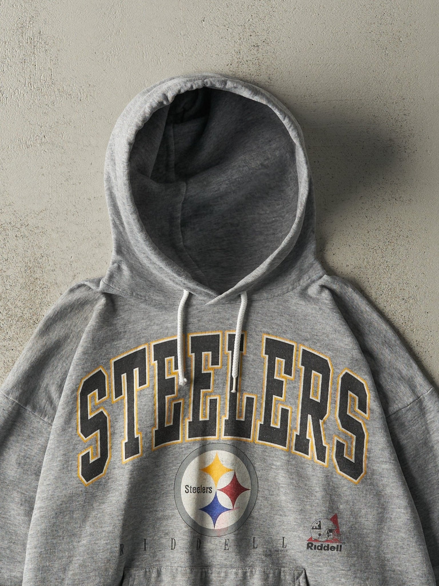 Vintage 98' Grey Pittsburgh Steelers Lightweight Hoodie (M)