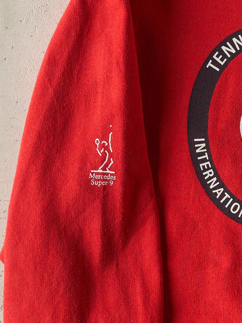 Vintage 90s Red Polo Sport Tennis Championship Crewneck (S/M)