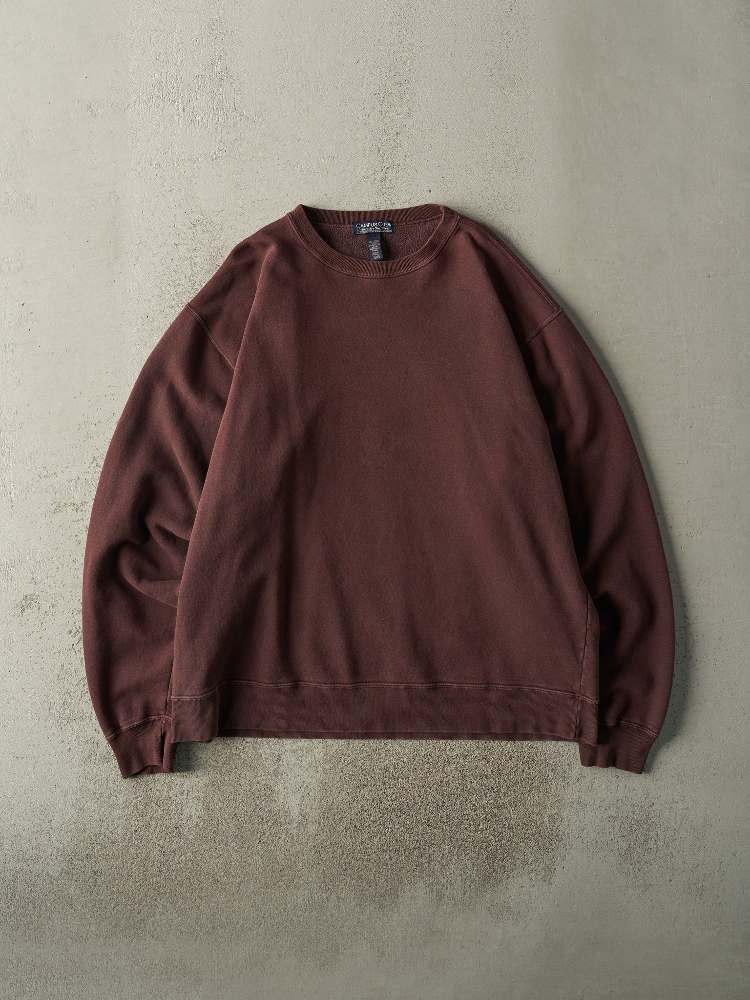 Vintage 90s Brown Blank Crewneck (XL)