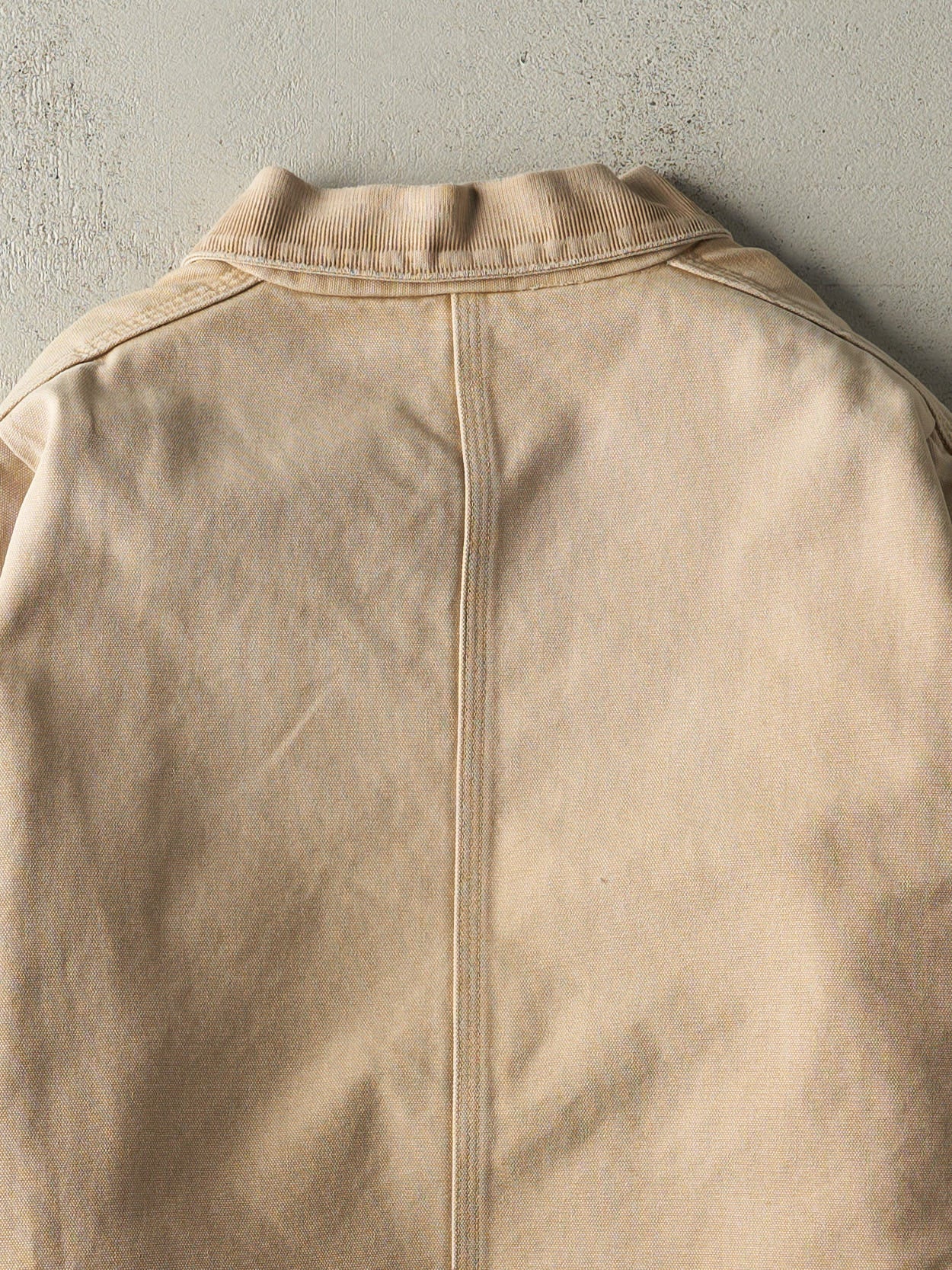 Vintage 90s Beige Carhartt Blanket Lined Chore Jacket (XXL)