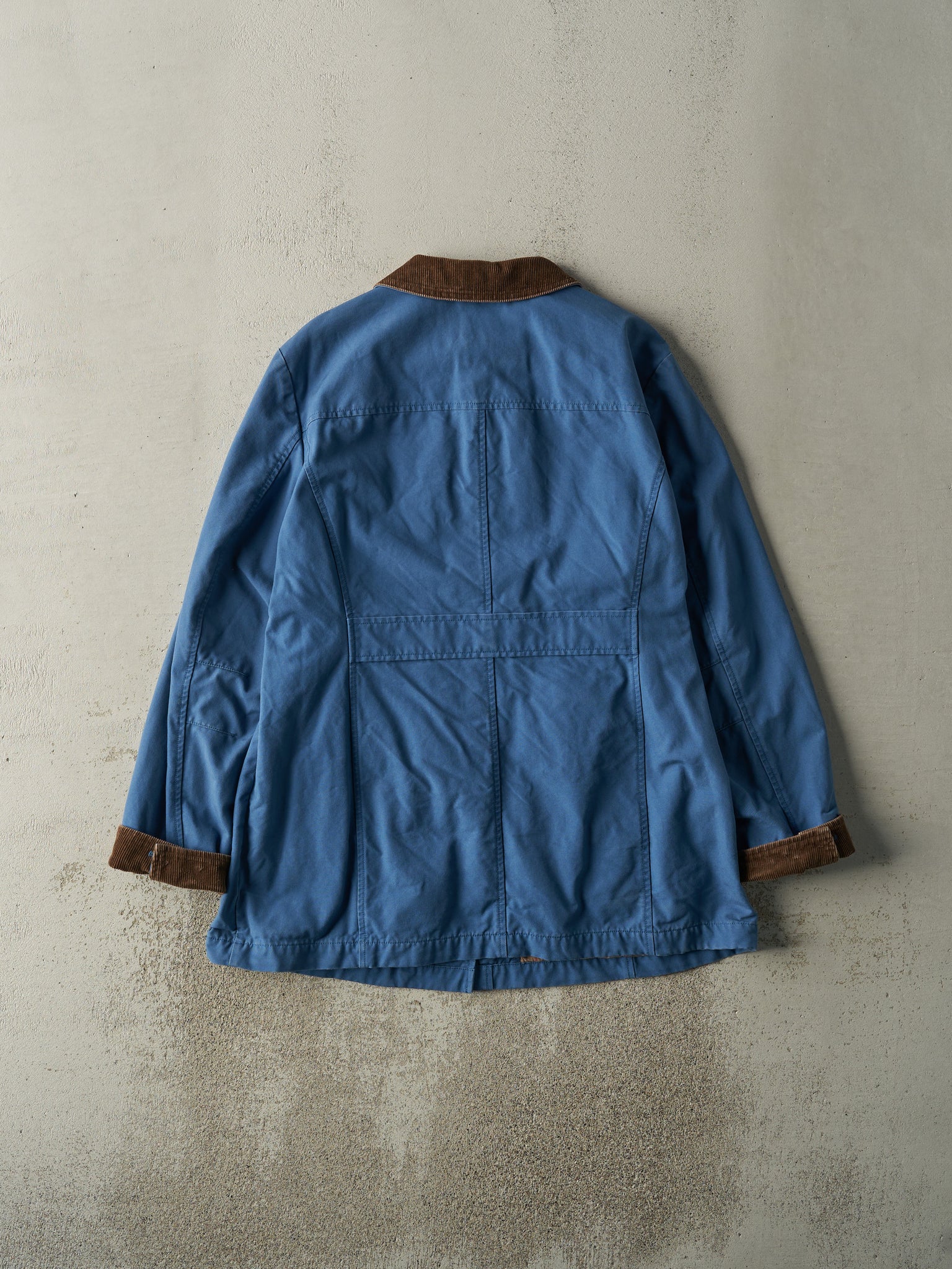 Vintage 90s Blue LL Bean Flannel Lined Barn Jacket (M)