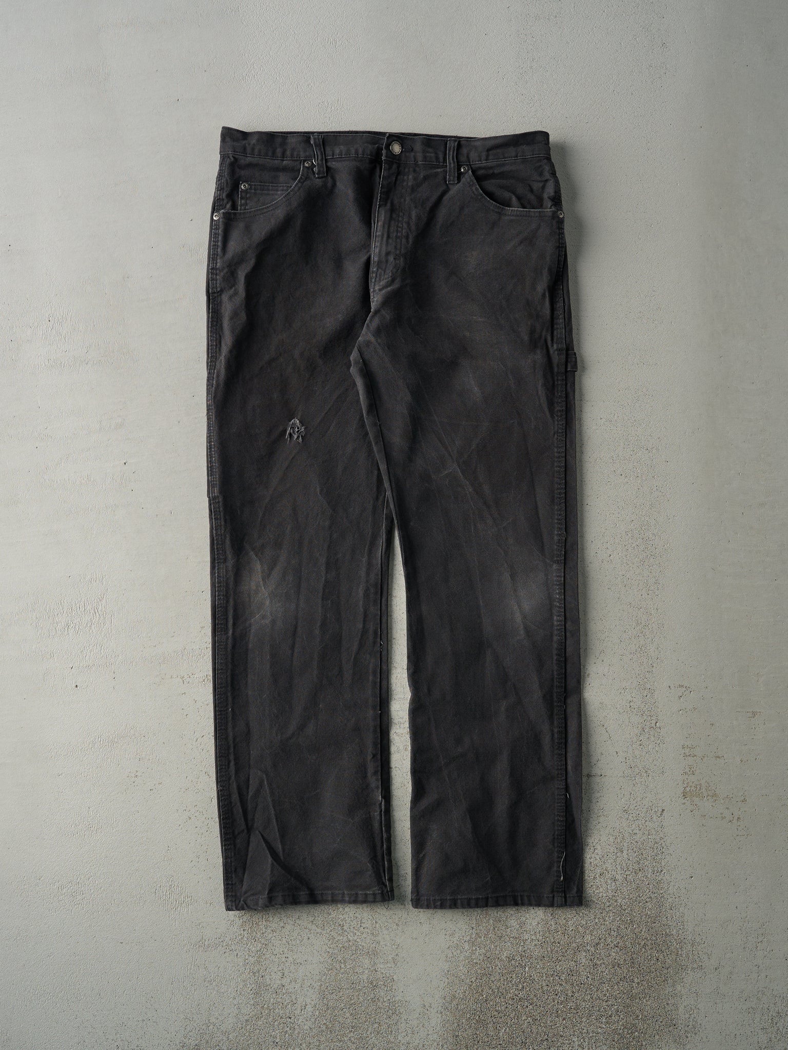 Vintage Y2K Faded Black Dickies Carpenter Pants (35x31)