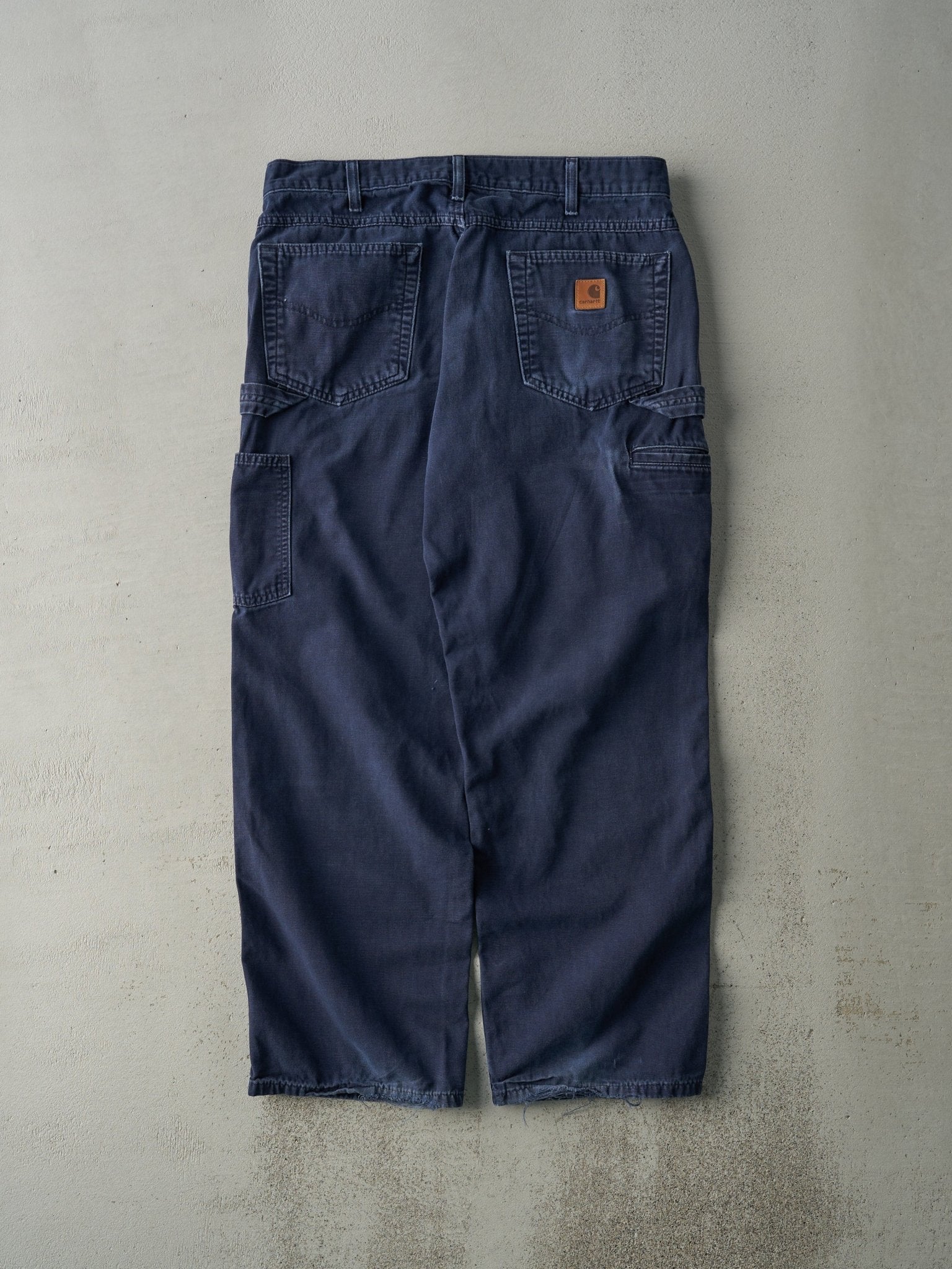 Vintage Y2K Navy Blue Carhartt Loose Fit Light Weight Carpenter Pants (34x29)