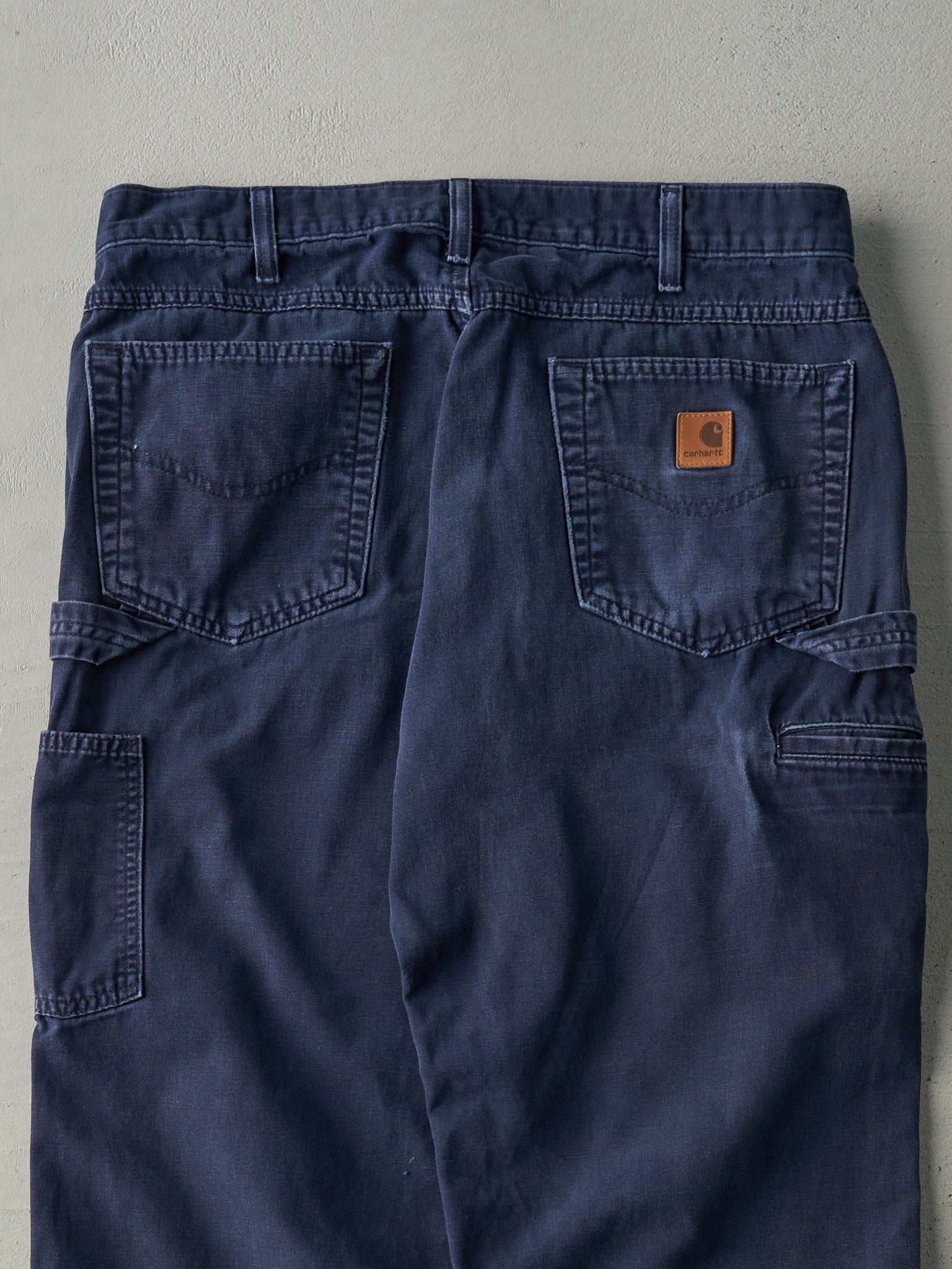 Vintage Y2K Navy Blue Carhartt Loose Fit Light Weight Carpenter Pants (34x29)