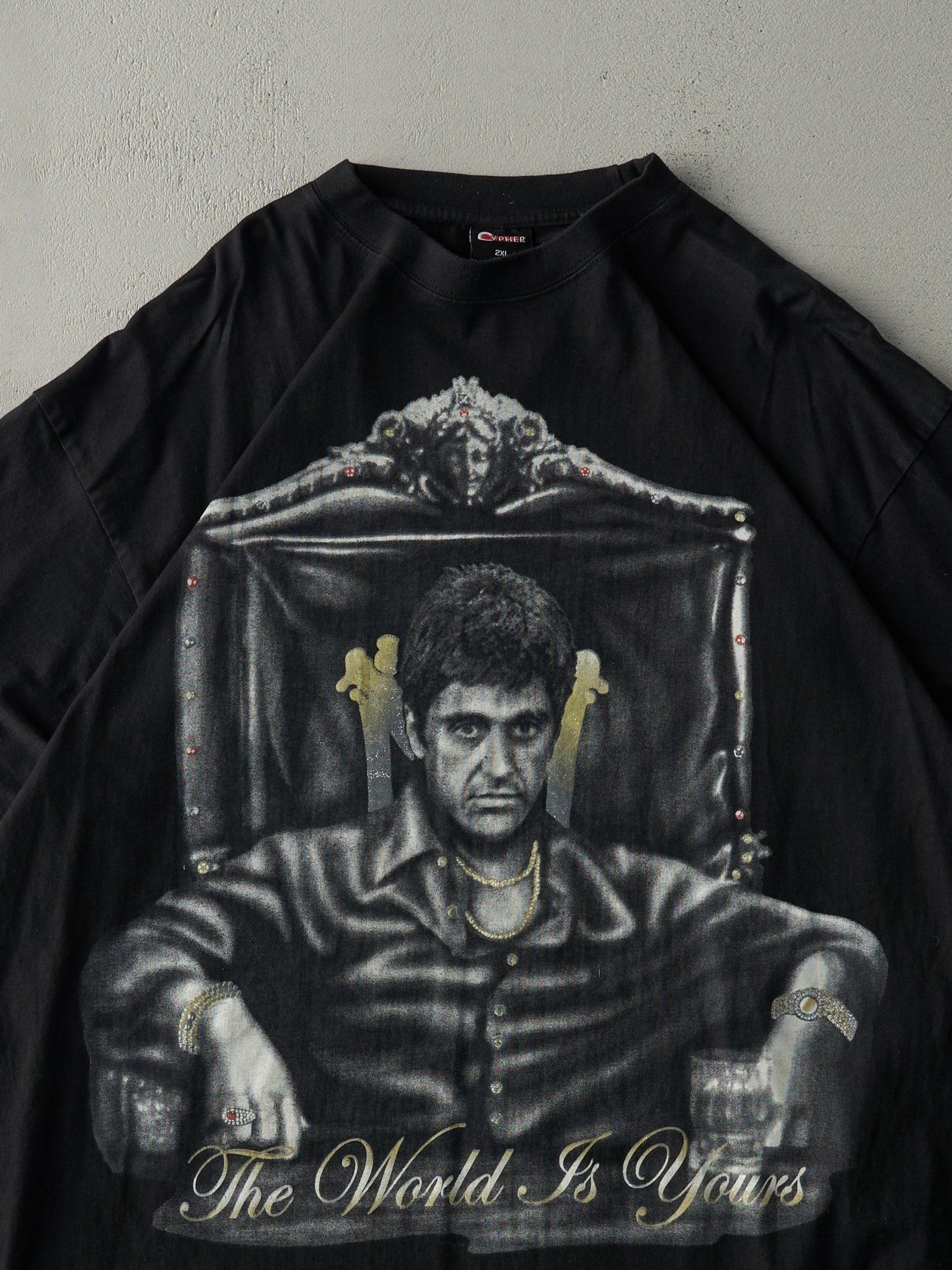 Vintage Black Scarface "The World Is Yours" Tee (XXL)