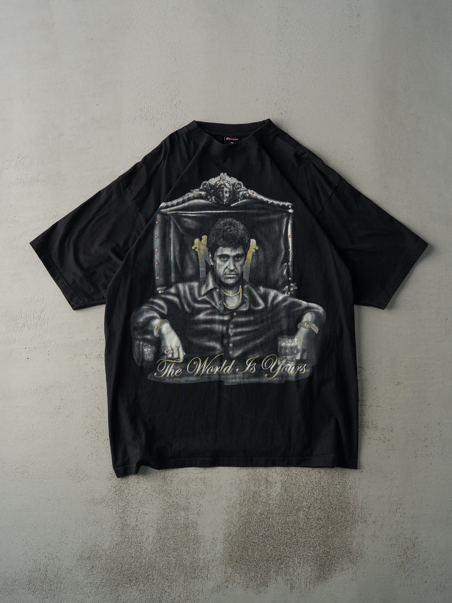 Vintage Black Scarface "The World Is Yours" Tee (XXL)