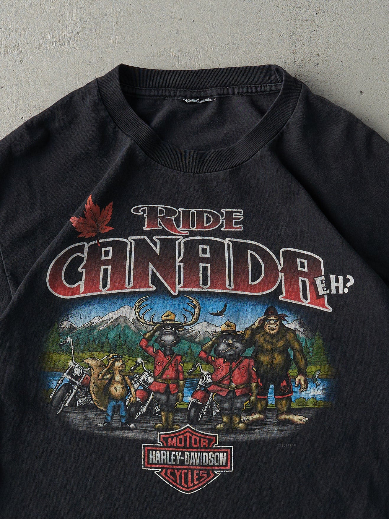 14' Black London ON Harley Davidson Tee (M)