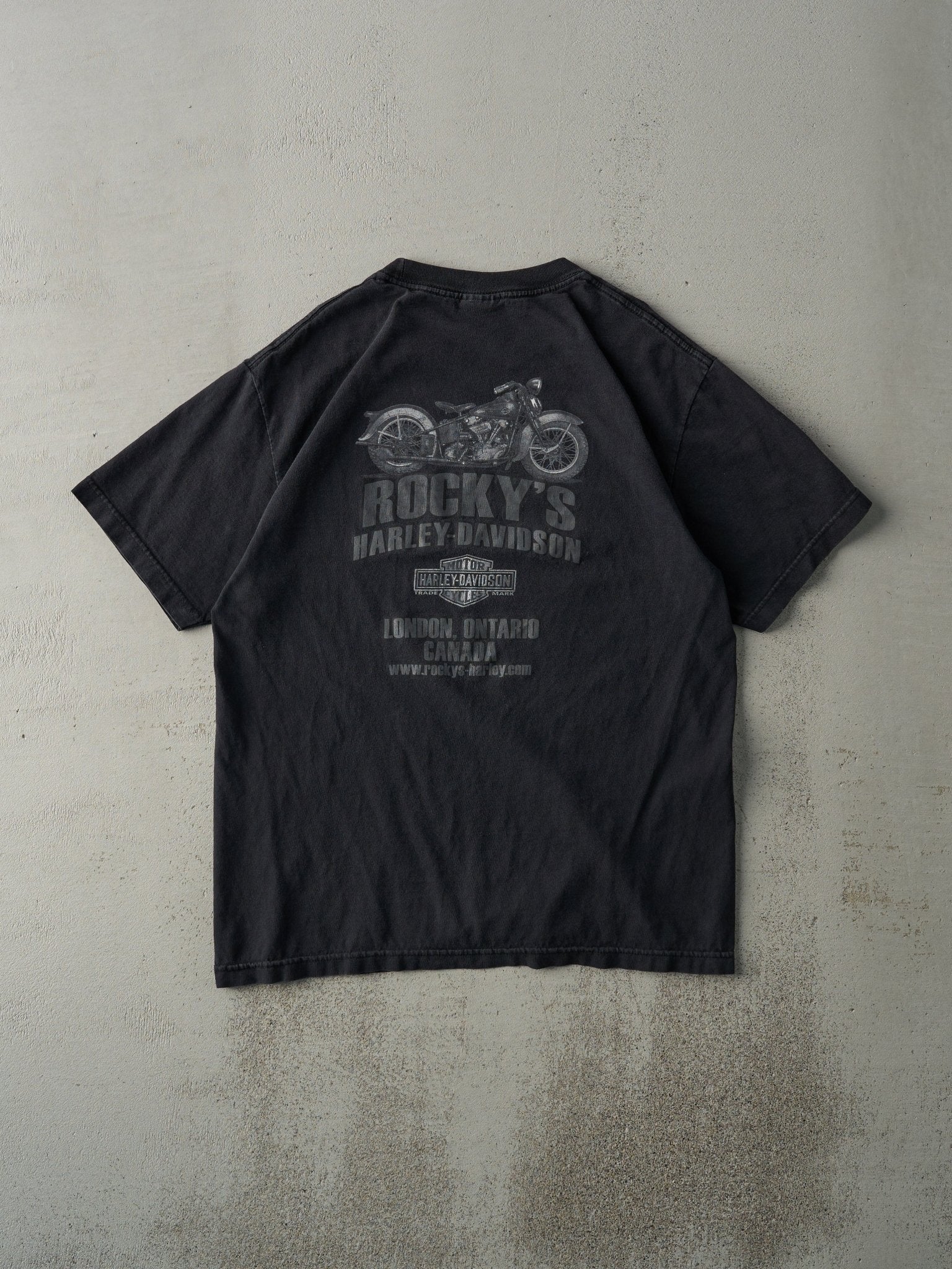 14' Black London ON Harley Davidson Tee (M)