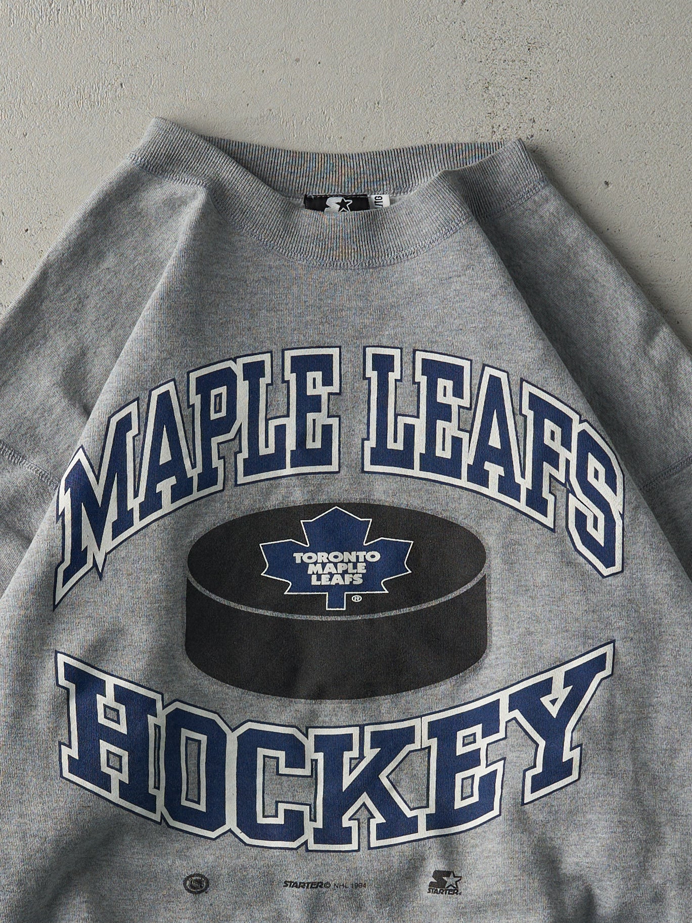 Vintage 94' Grey Toronto Maple Leafs Crewneck (M)