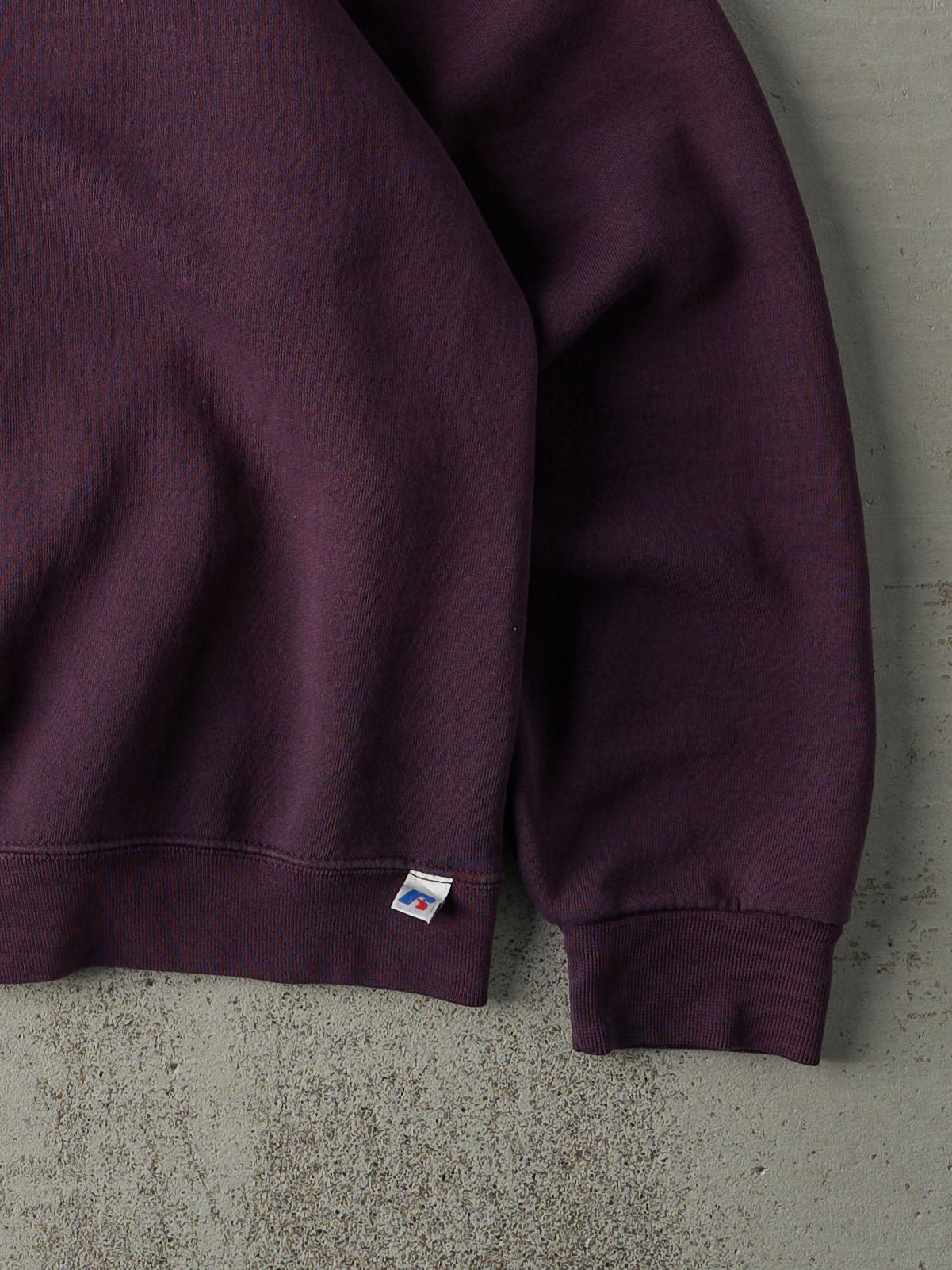 Vintage Y2K Purple Russell Athletics Blank Boxy Crewneck (L)