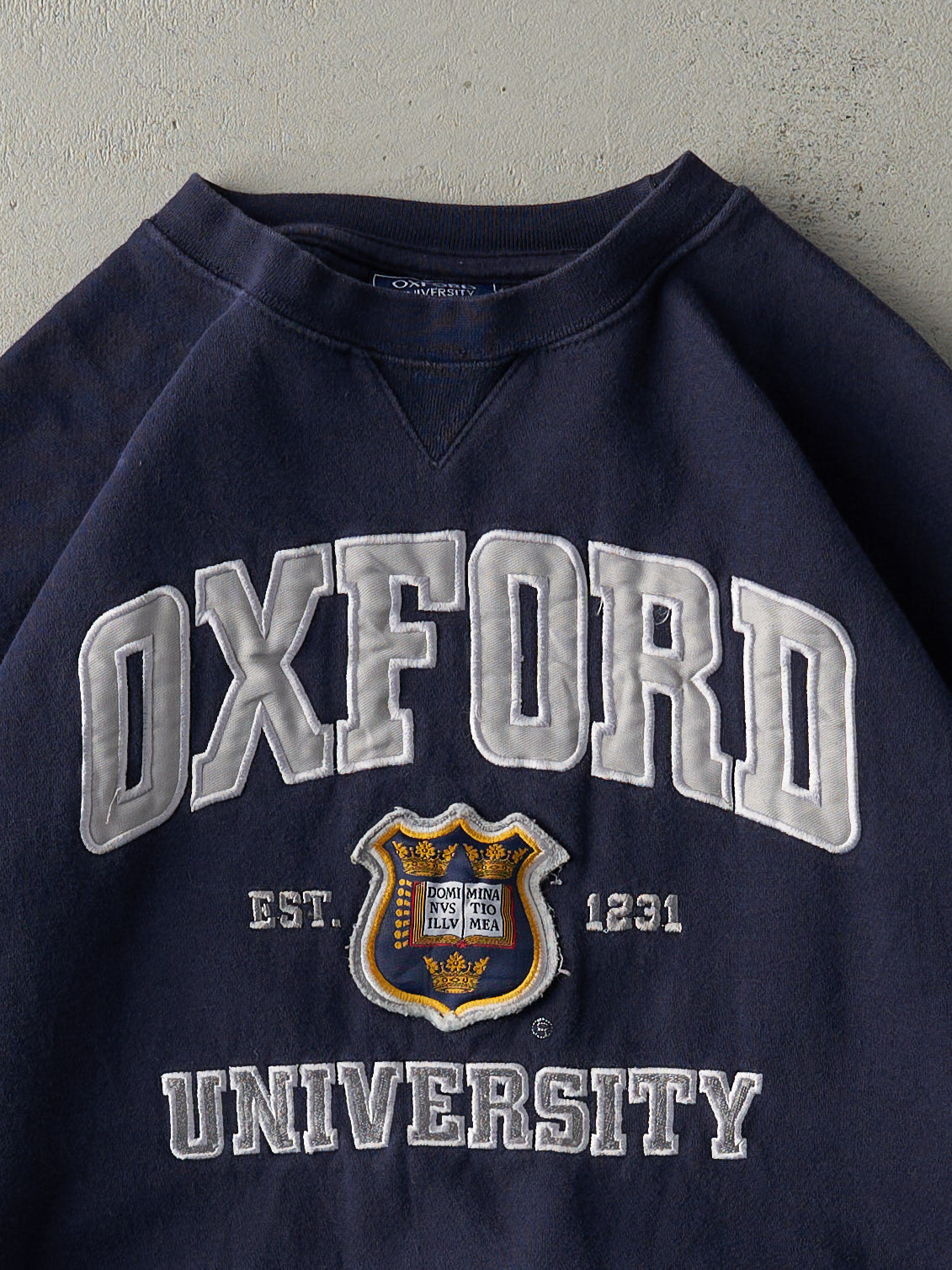 Vintage Navy Blue Oxford University Crewneck (M)