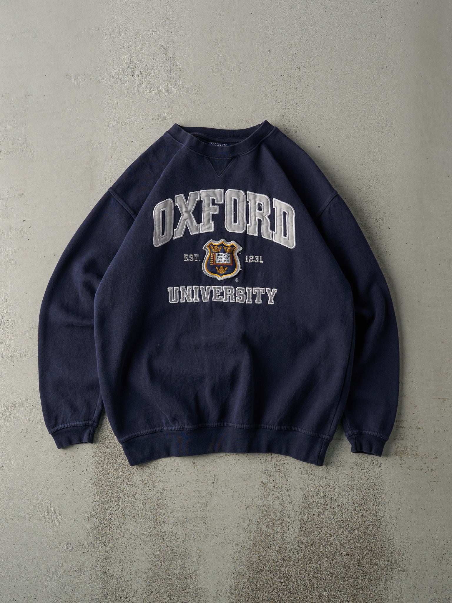 Vintage Navy Blue Oxford University Crewneck (M)