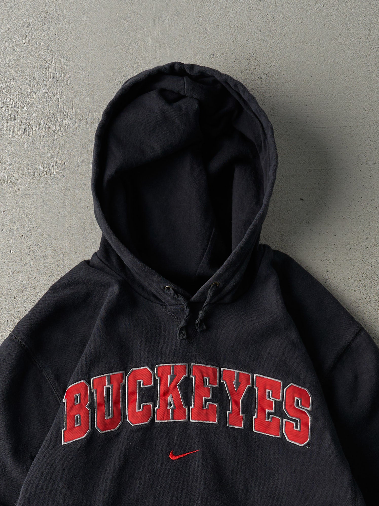 Vintage Y2K Black Ohio State Buckeyes Nike Swoosh Hoodie (M)