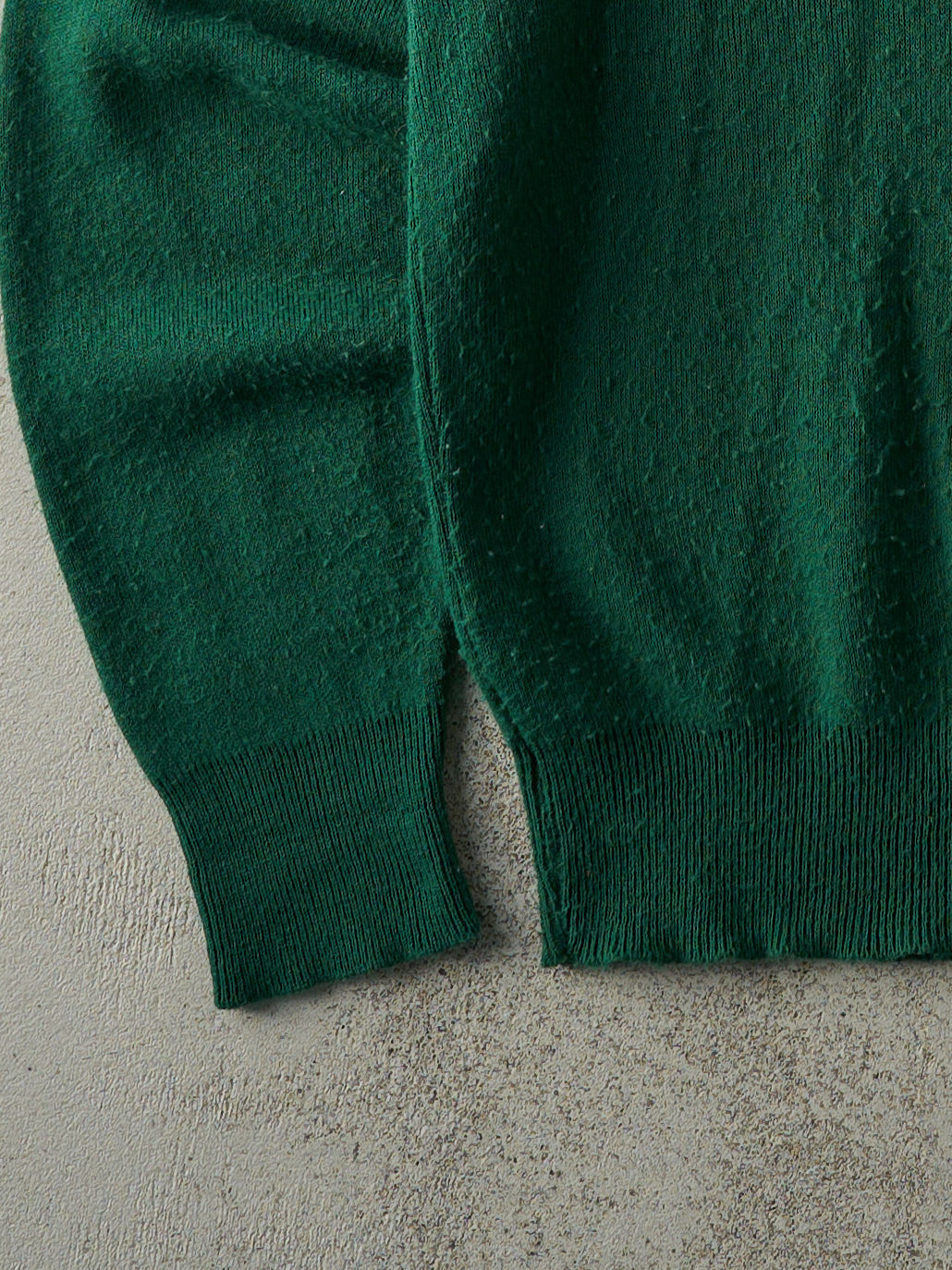 Vintage 90s Green Knit V Neck Pullover (M)