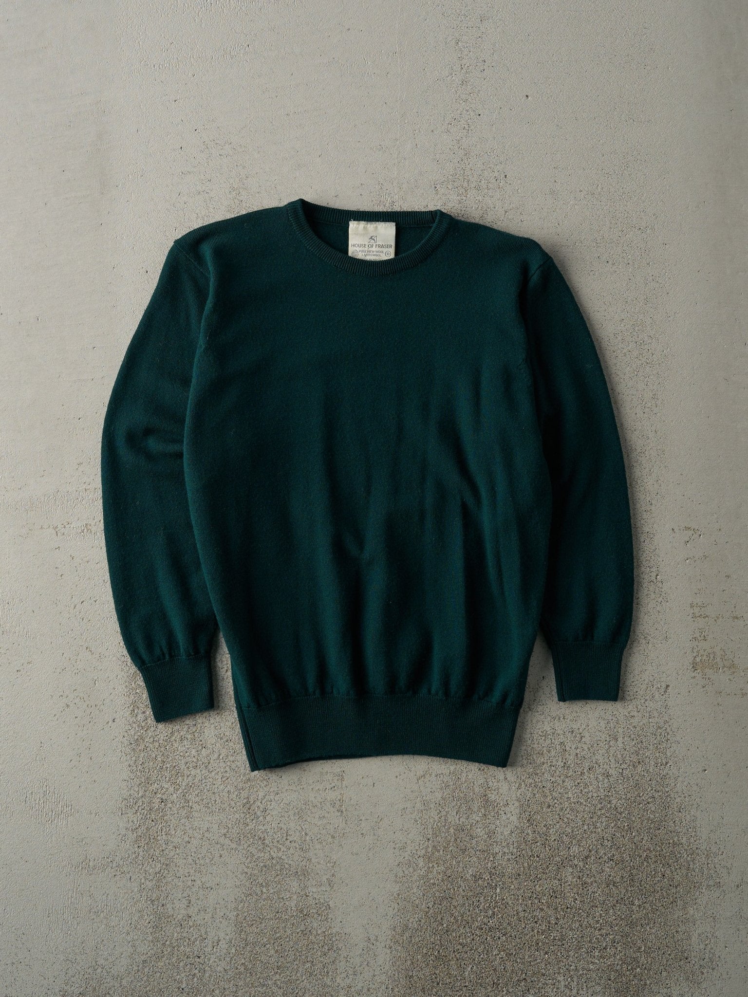 Vintage 80s Green House of Fraser Knit Pullover (XS)