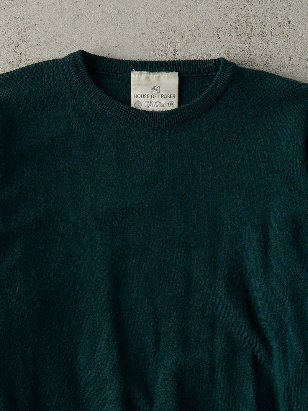 Vintage 80s Green House of Fraser Knit Pullover (XS)