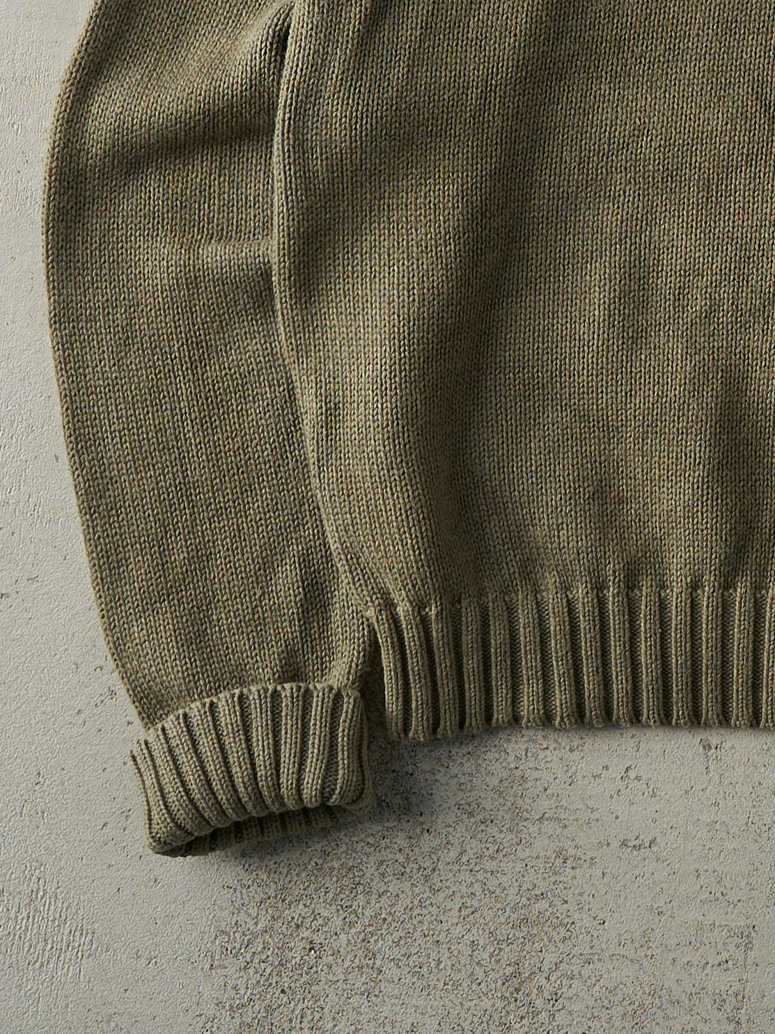 Vintage 80s Moss Green Polo by Ralph Lauren Knit Sweater (M)