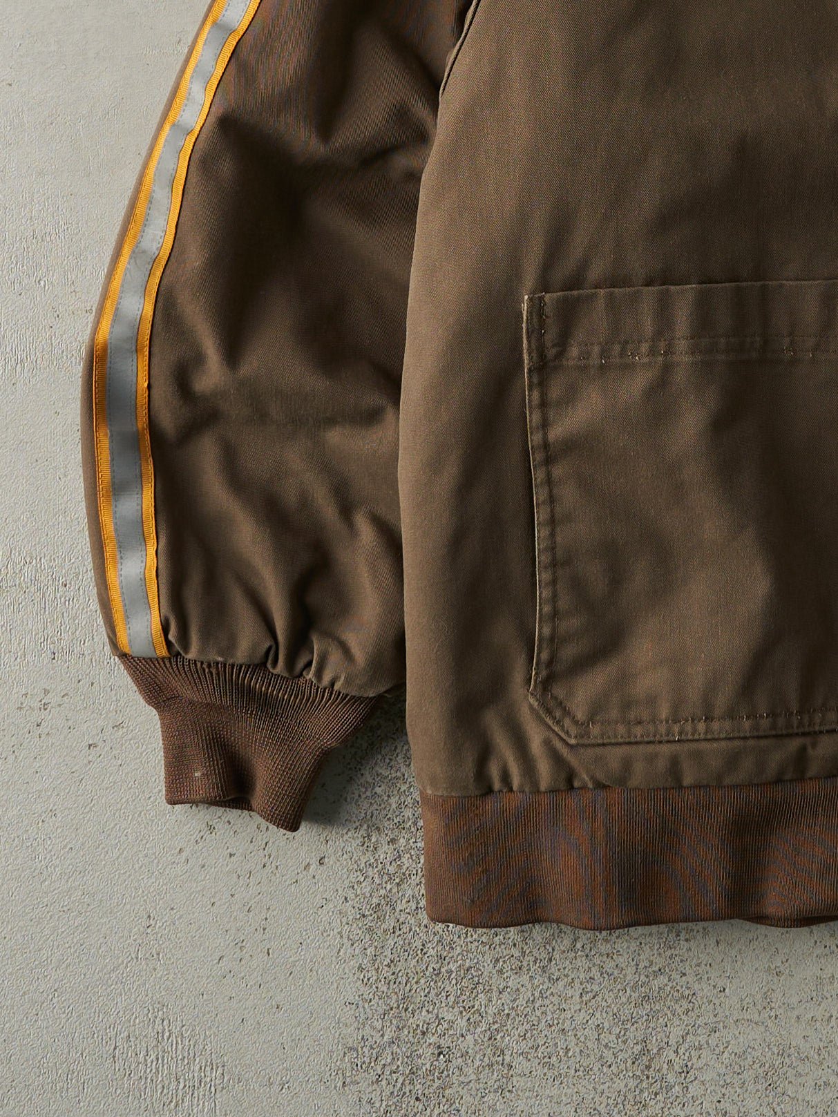Vintage 90s Brown UPS Bomber Work Jacket (L)