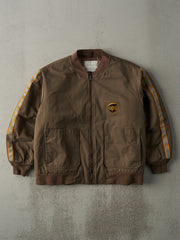 Vintage 90s Brown UPS Bomber Work Jacket (L)