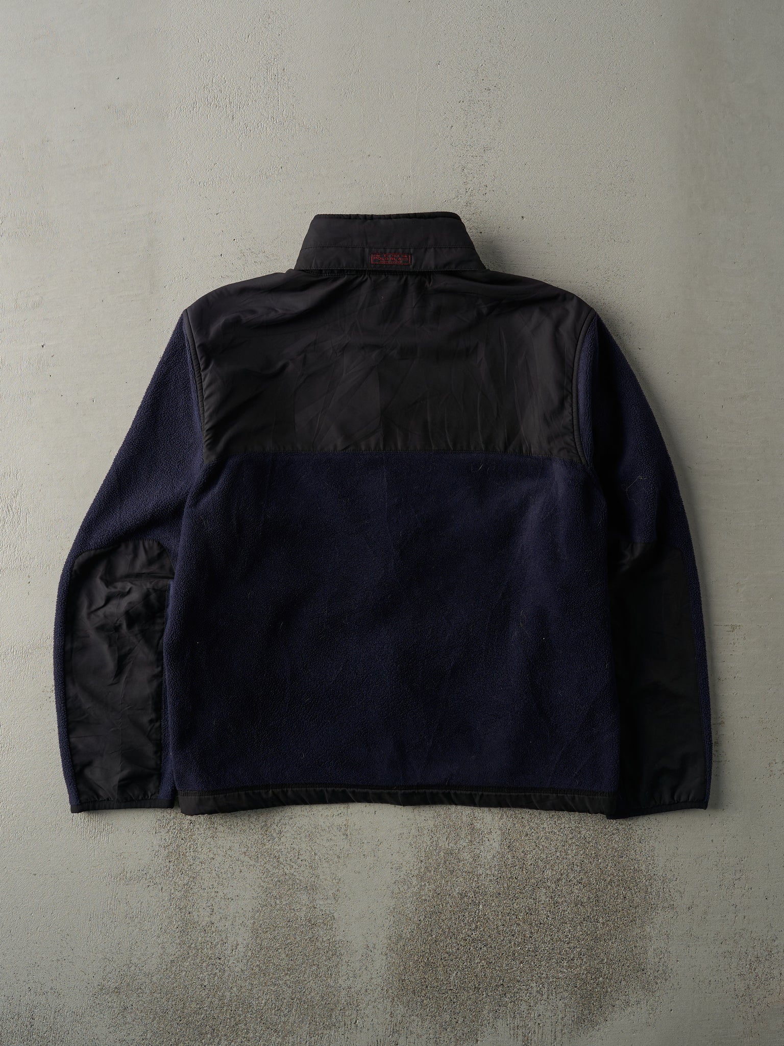 Vintage 90s Navy Blue Polo by Ralph Lauren Fleece Jacket (M)