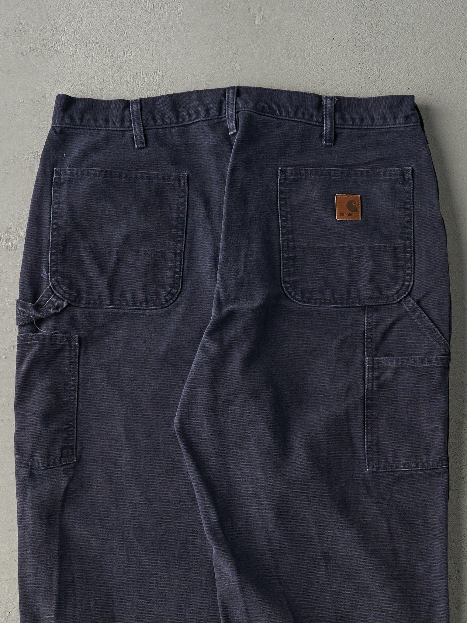 Vintage 90s Navy Blue Carhartt Dungaree Fit Carpenter Pants (36x31.5)