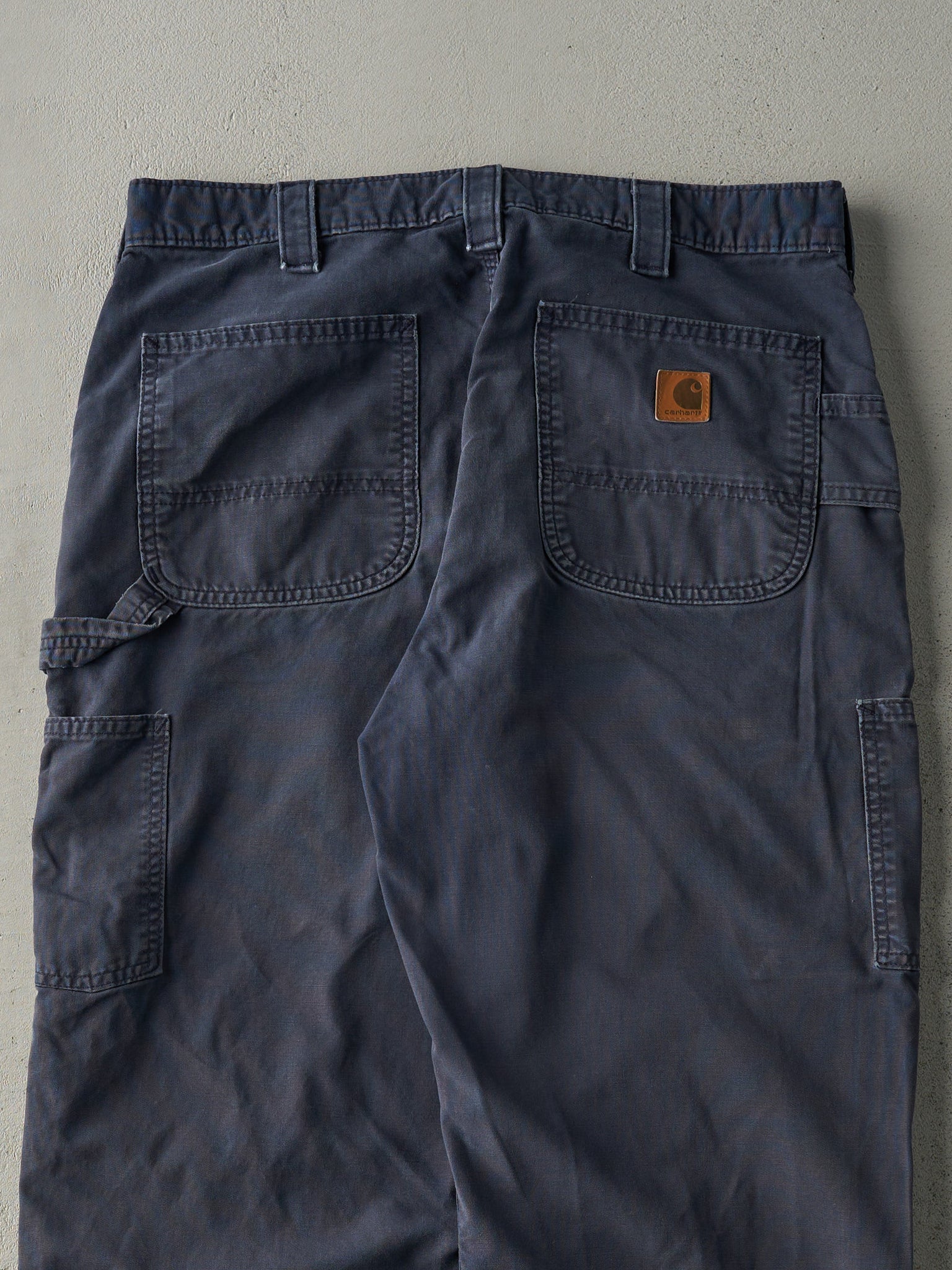 Vintage Y2K Navy Blue Dungaree Fit Carhartt Light Weight Carpenter Pants (35.5x29)