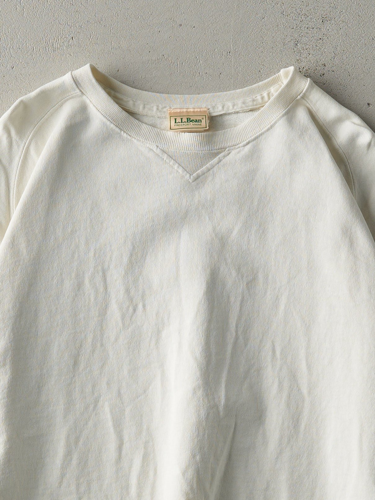 Vintage 90s Off White Blank LL Bean Crewneck (L)