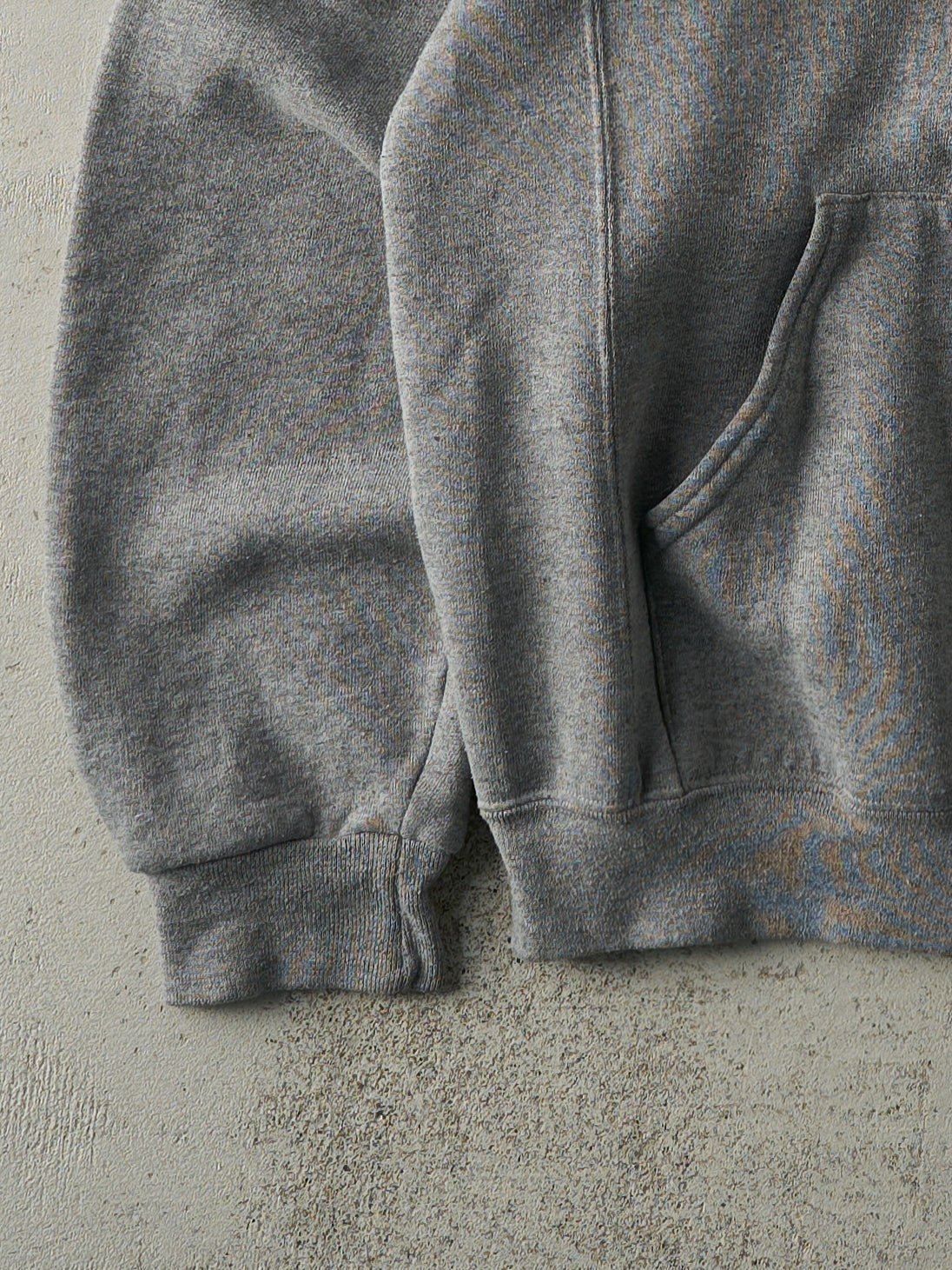 Vintage Y2K Grey Laurentian University Russell Athletics Zip Up Hoodie (M)