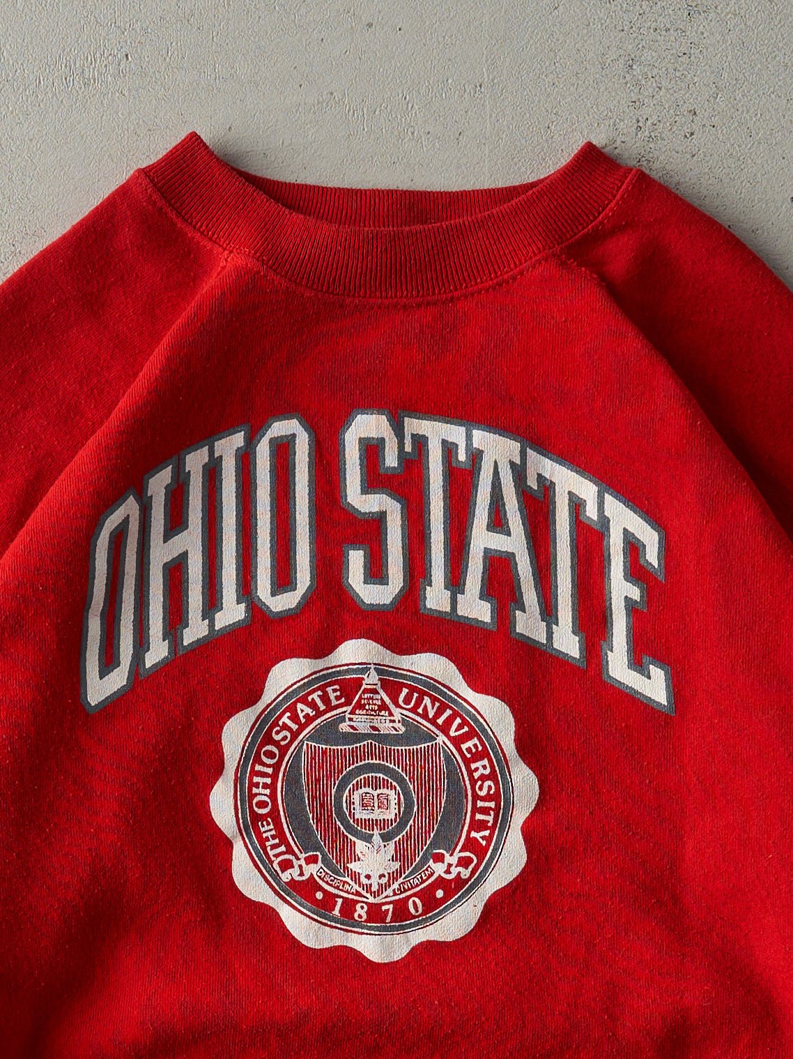 Vintage 80s Red The Ohio State University Crewneck (M)