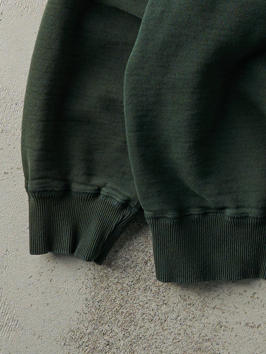 Vintage Y2K Forest Green Midland Trucking Embroidered Crewneck (L)