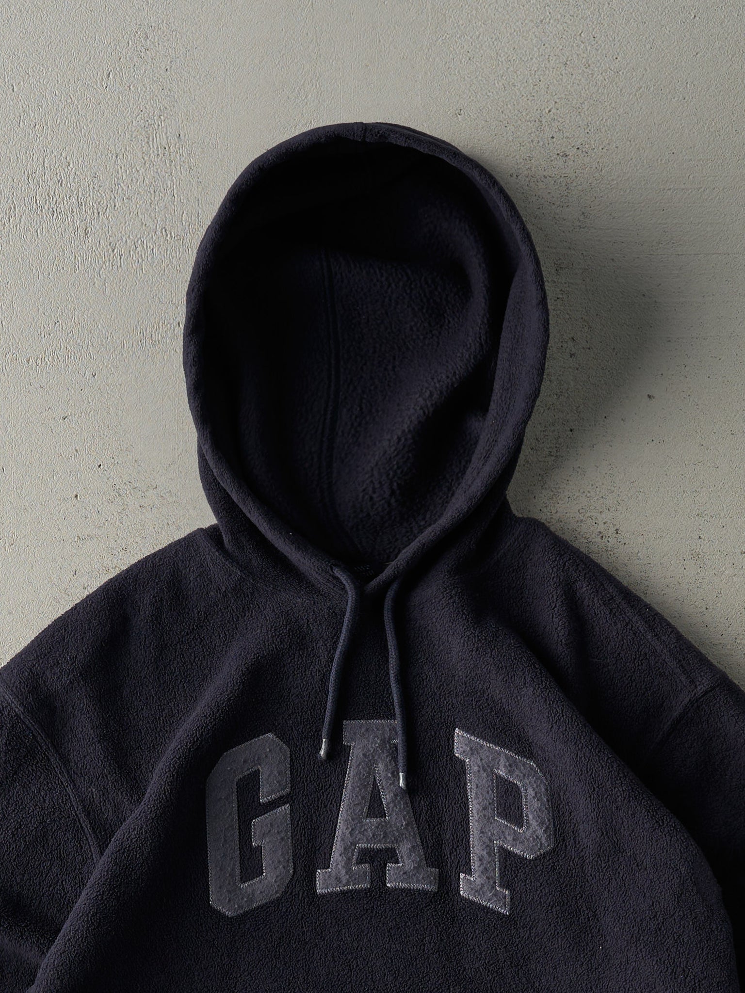 Vintage 90s Navy Blue Gap Fleece Hoodie (M)