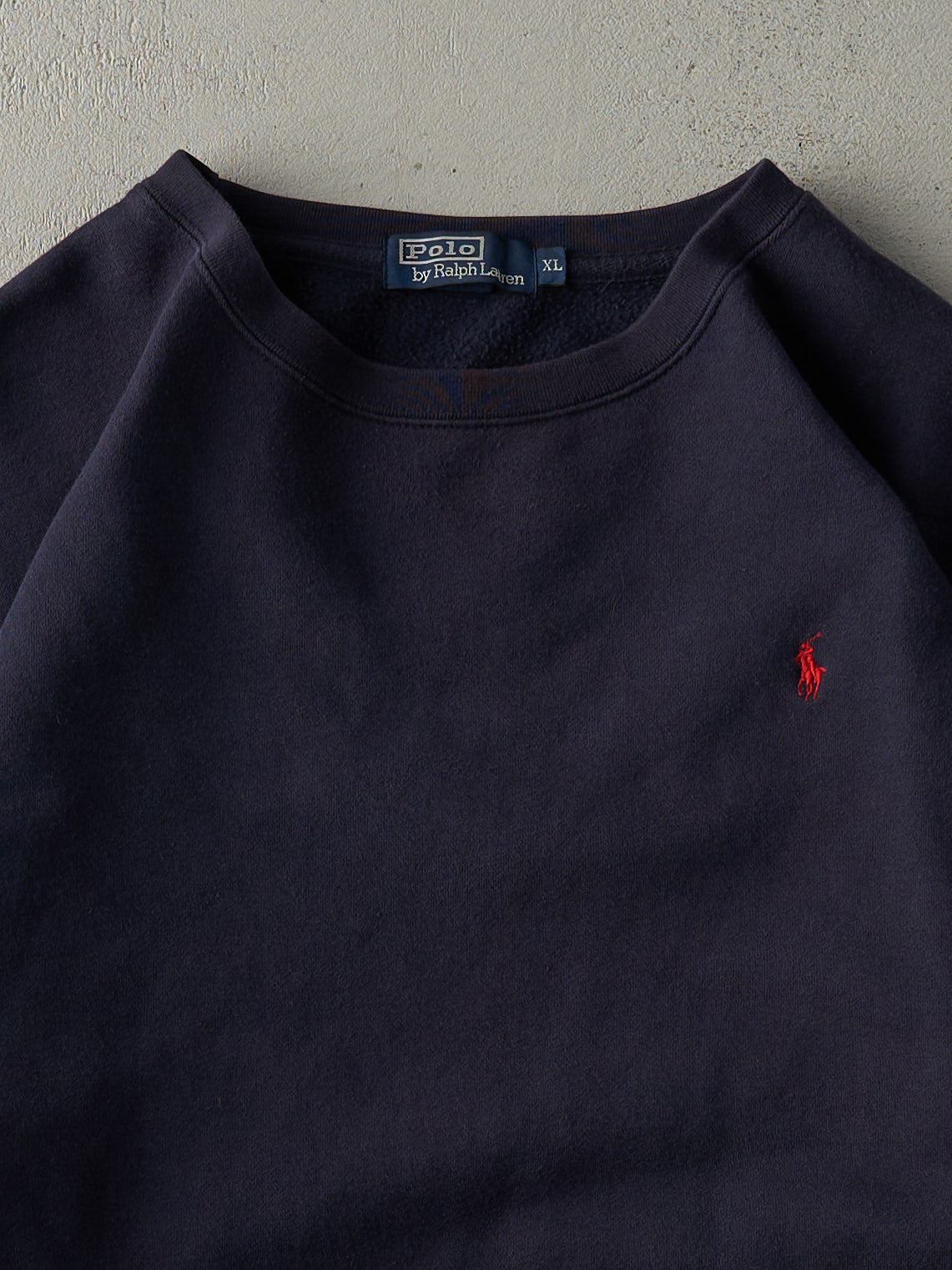 Vintage Y2K Navy Blue Polo by Ralph Lauren Boxy Crewneck (XL)