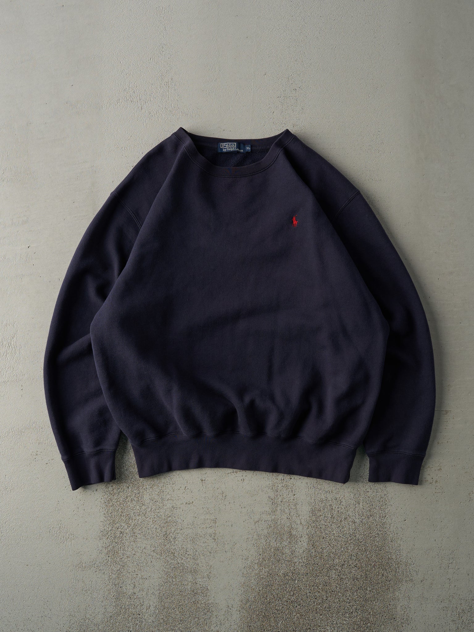 Vintage Y2K Navy Blue Polo by Ralph Lauren Boxy Crewneck (XL)