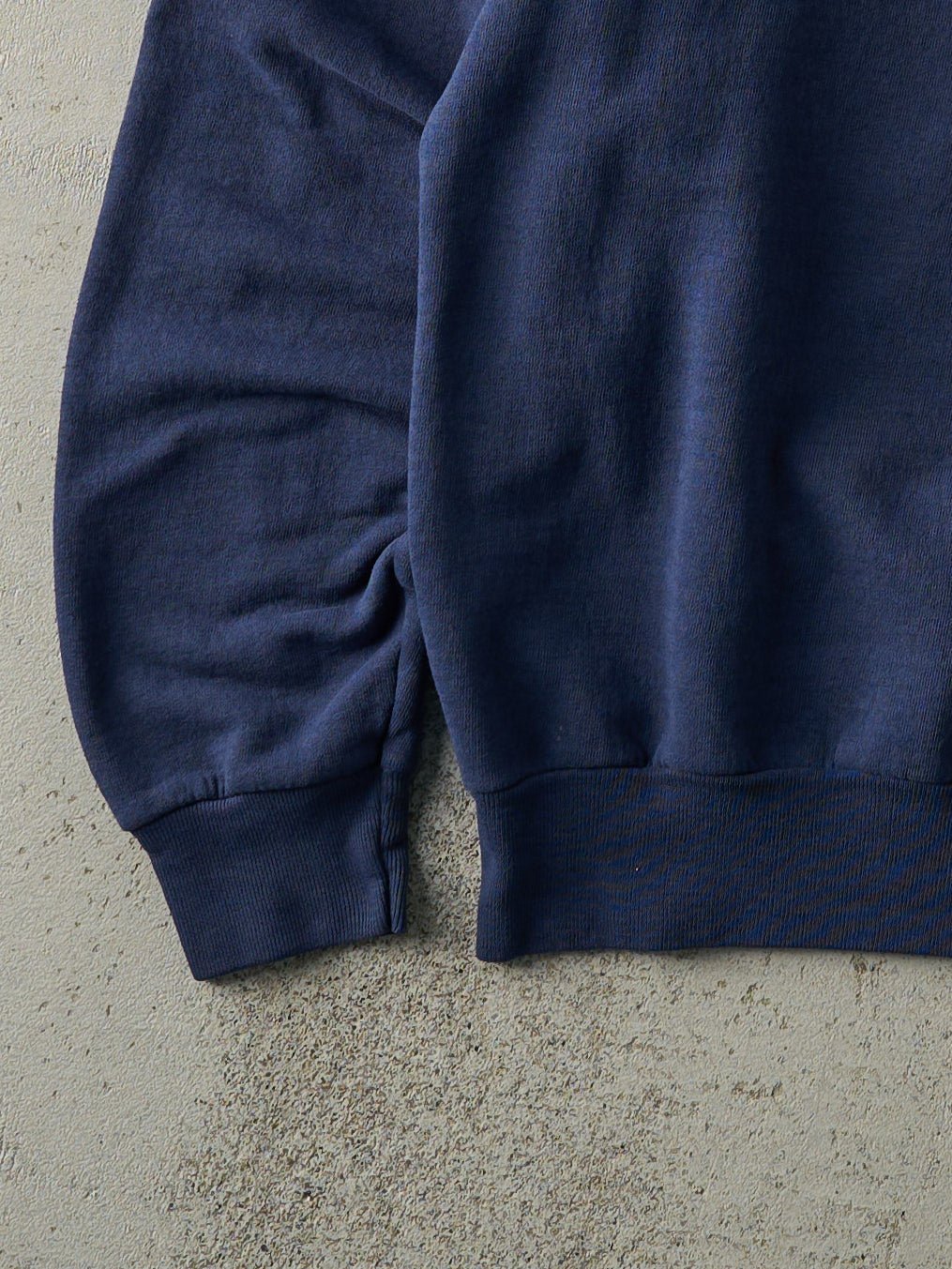 Vintage 90s Navy Blue Blank Crewneck (M)
