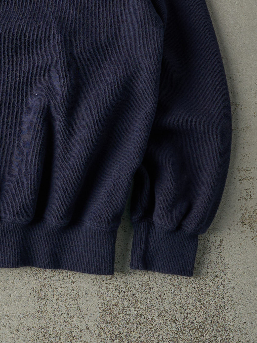 Vintage 90s Navy Blue Knit Crewneck (M)