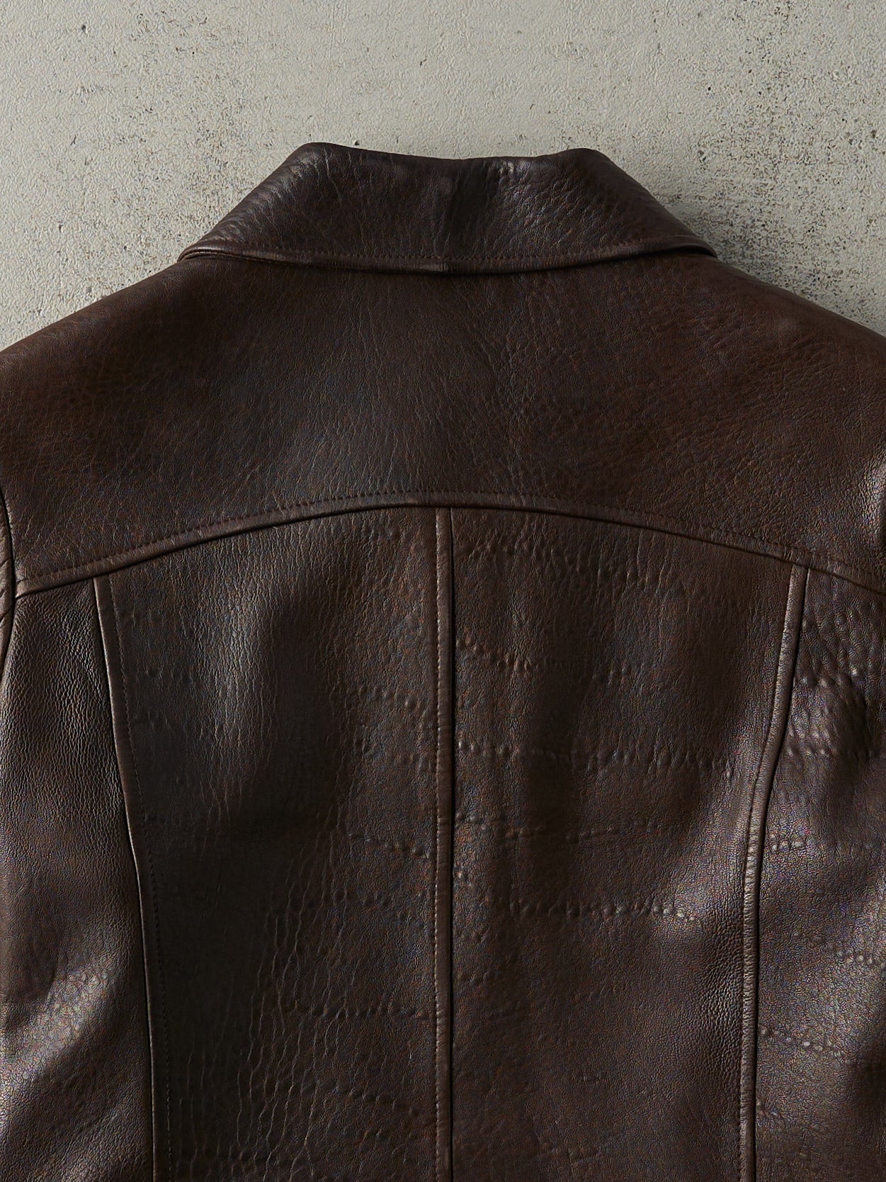 Vintage Y2K Brown Danier Soft Cropped Leather Jacket (XS)