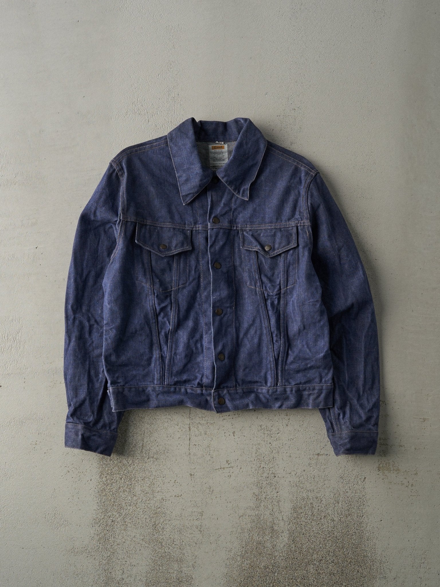 Vintage 80s Dark Wash Grants Denim Jacket (S)