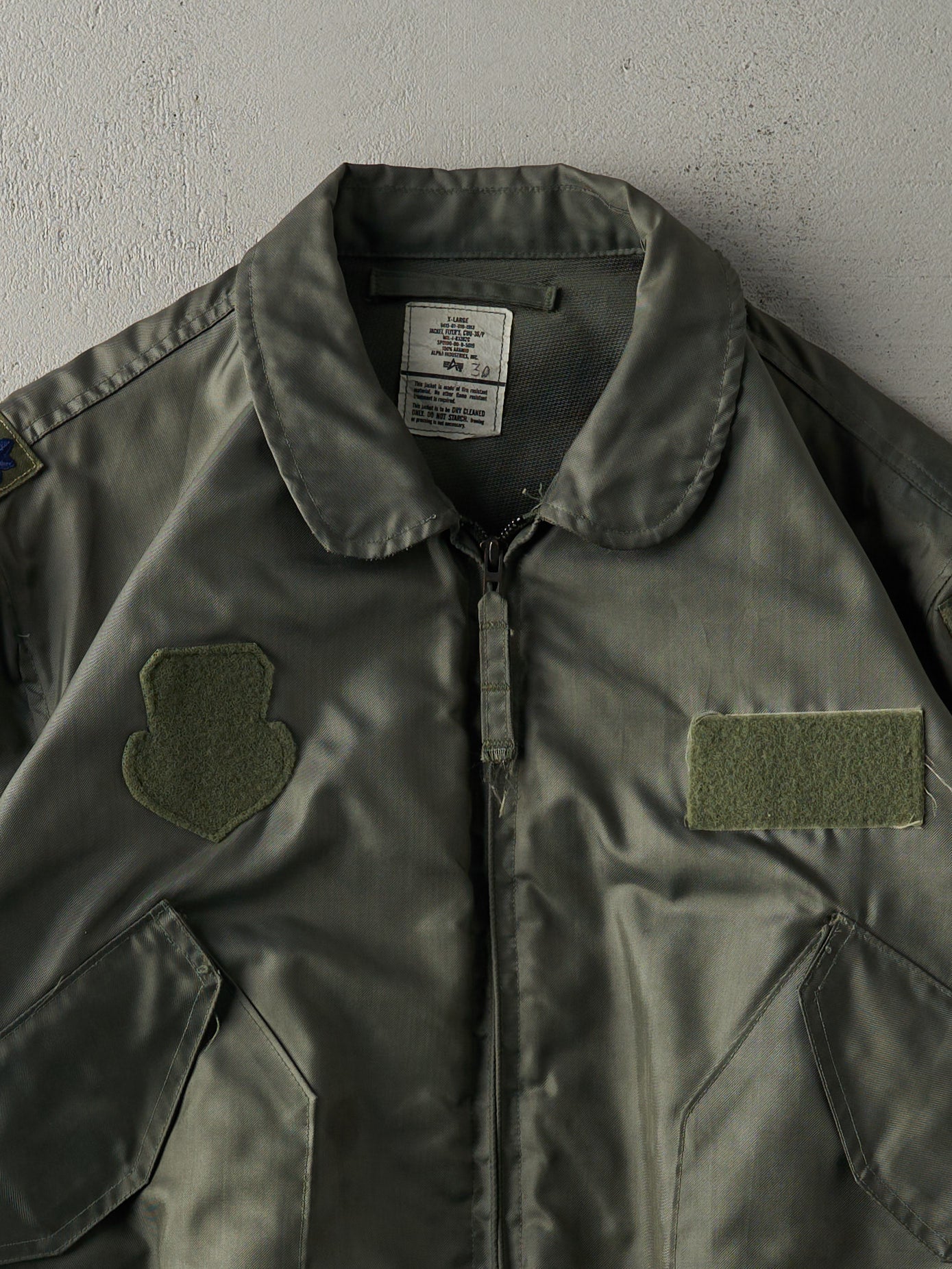 Vintage 90s Green Alpha Industries Flight Jacket (L)