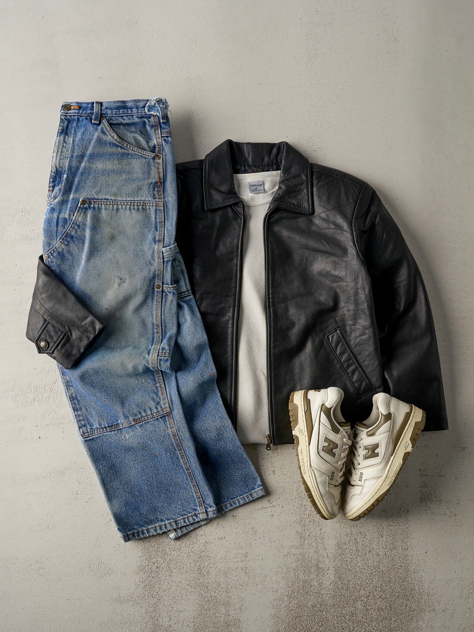 Vintage 90s Light Wash Key Apparel Double Knee Jeans (35x28.5)