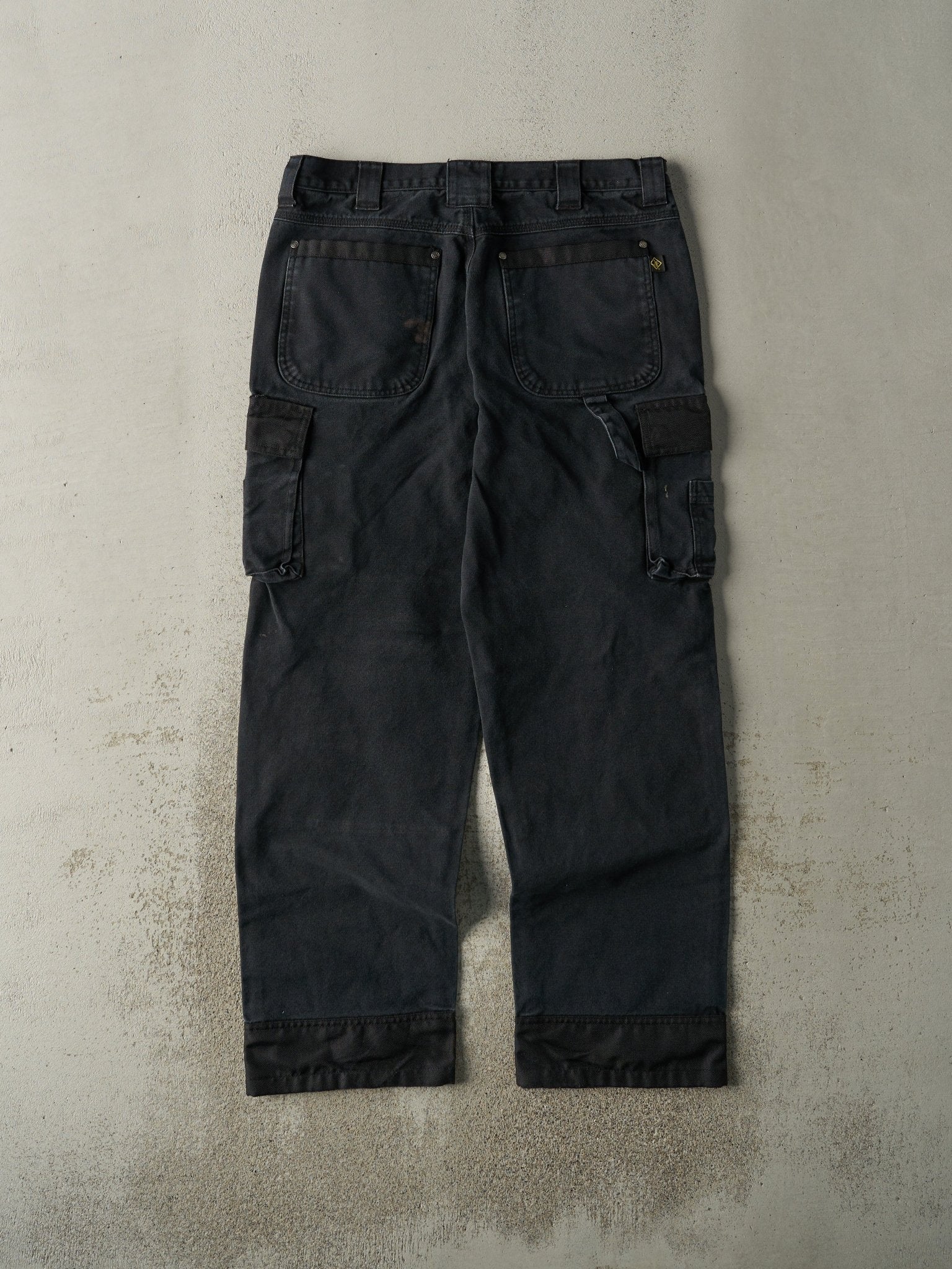 Vintage Y2K Black Terra Double Knee Cargo Work Pants (36x31)
